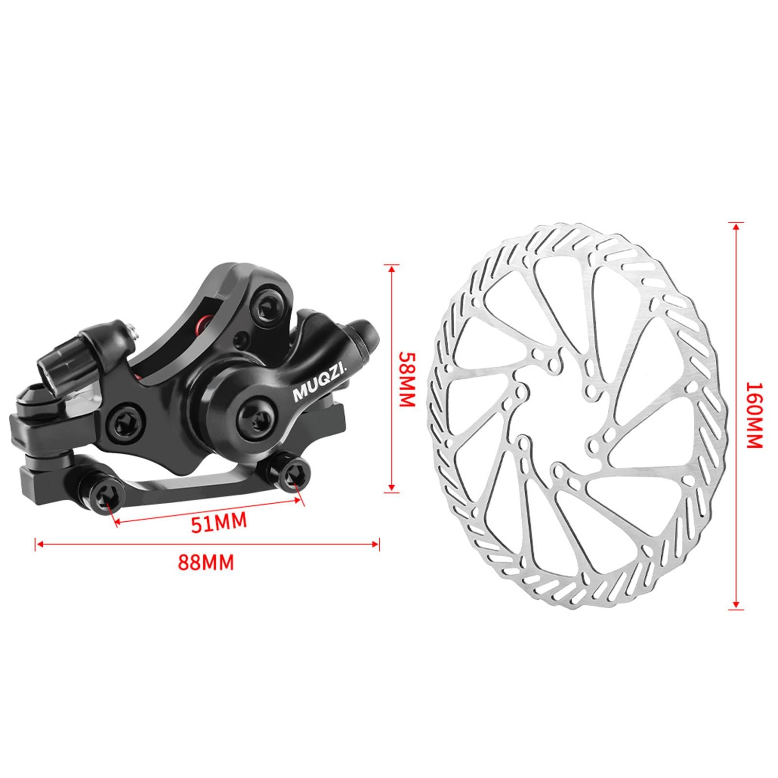 Mechanical Disc Brake with Rotor Parts for Mountain Bikes Cycling Road Bikes Front160