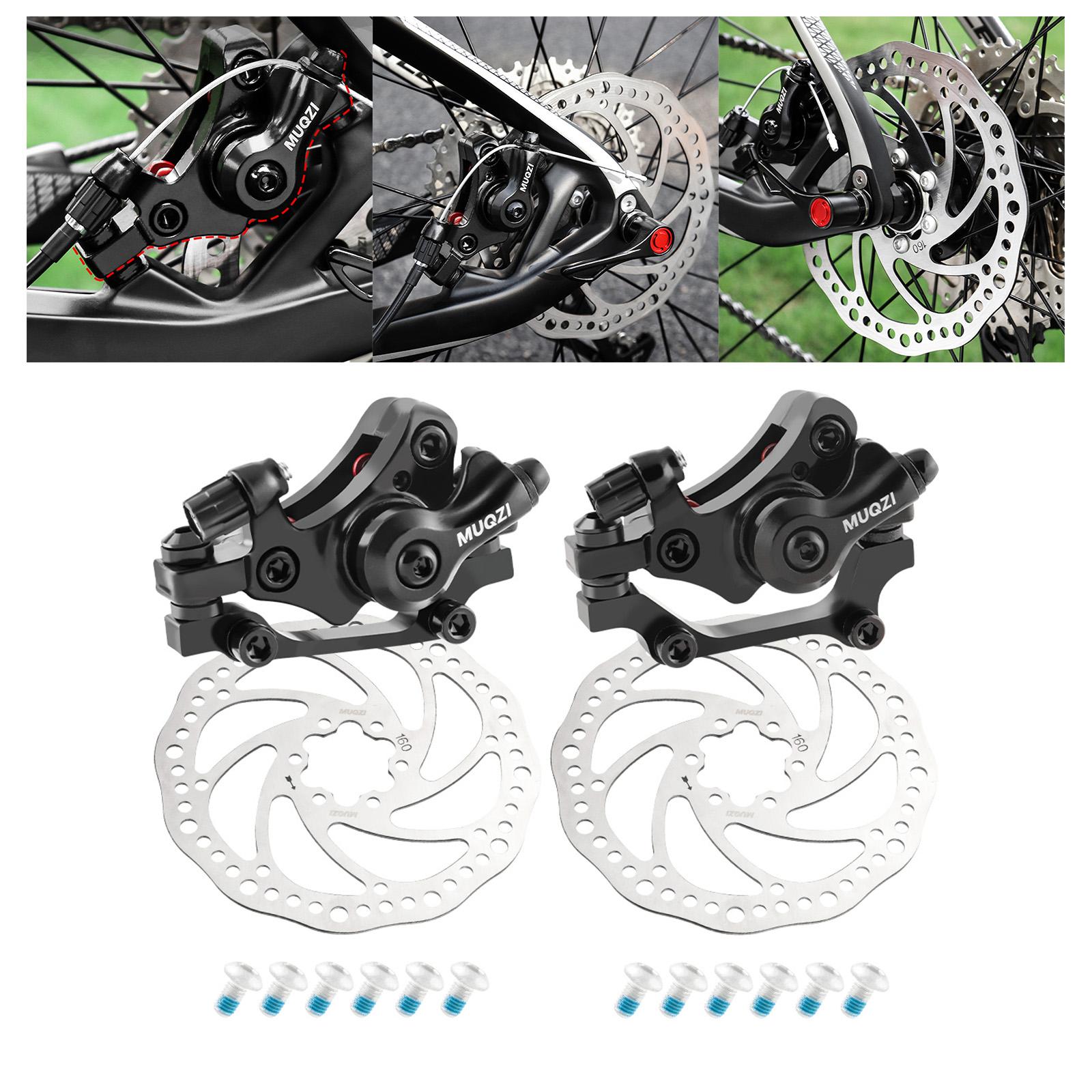 Mechanical Disc Brake with Rotor Parts for Mountain Bikes Cycling Road Bikes F R 160 Round Hole