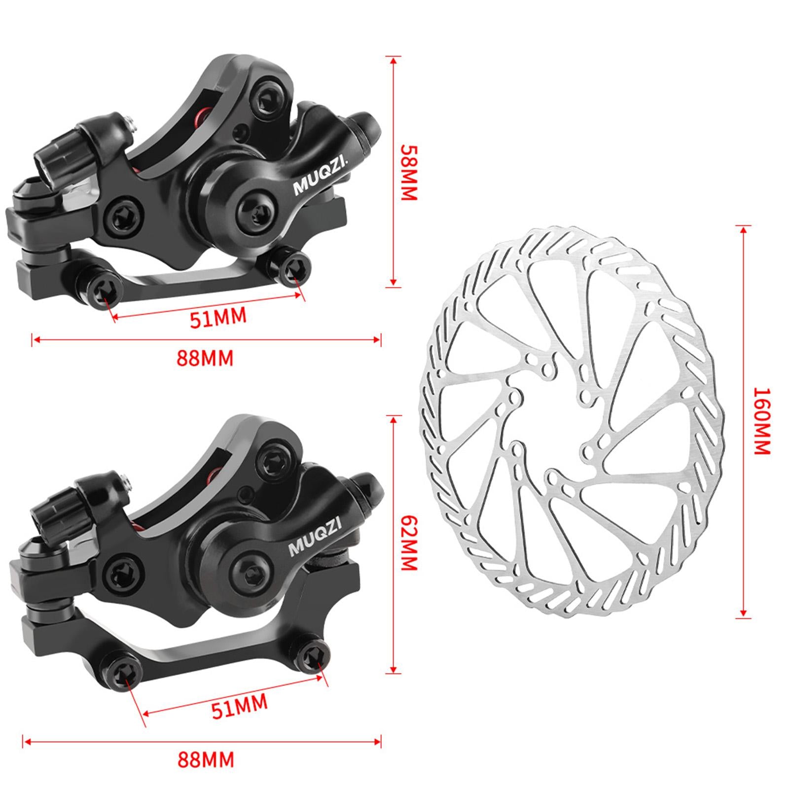 Mechanical Disc Brake with Rotor Parts for Mountain Bikes Cycling Road Bikes F R 160