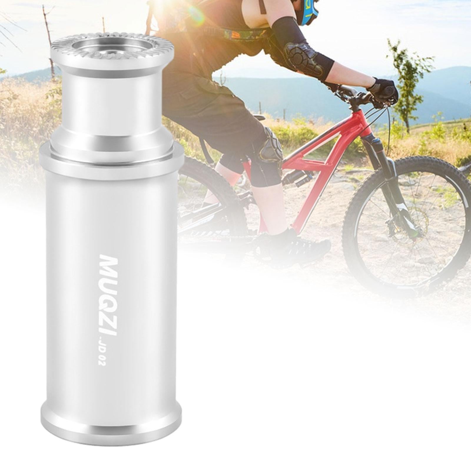 Bike Light Holder Hub Mount Aluminum Alloy Bike Light Mount for Night Riding Silver