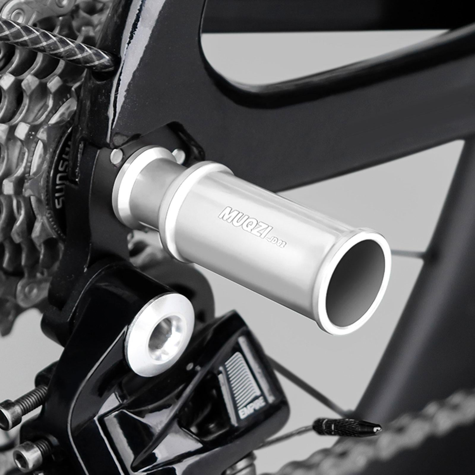 Bike Light Holder Hub Mount Aluminum Alloy Bike Light Mount for Night Riding Silver