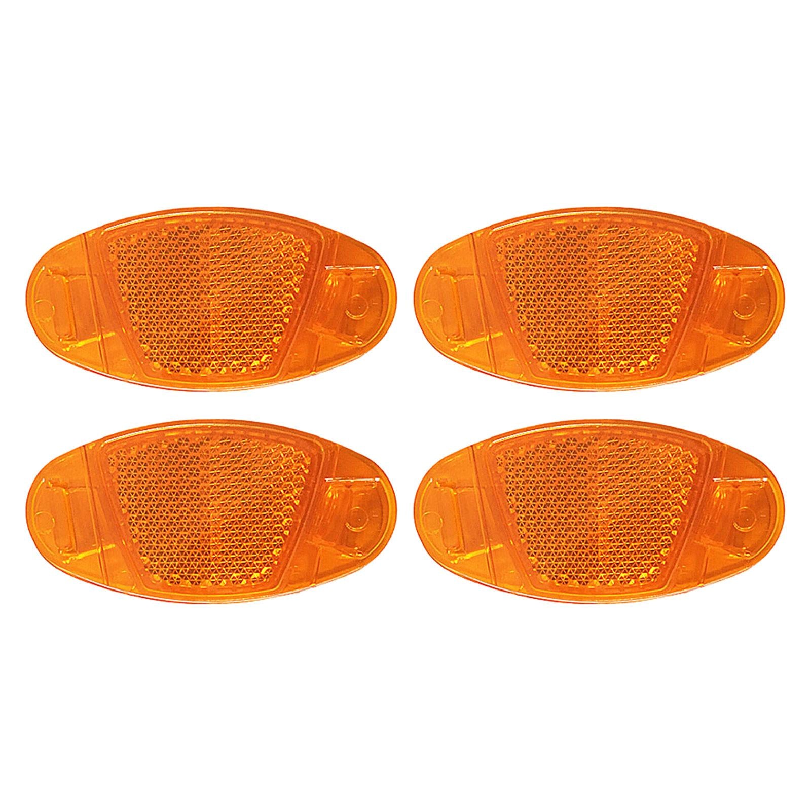 3x4 Pieces Bicycle Spoke Reflector Bike Reflectors for Bicycle Wheel Road Bike Yellow