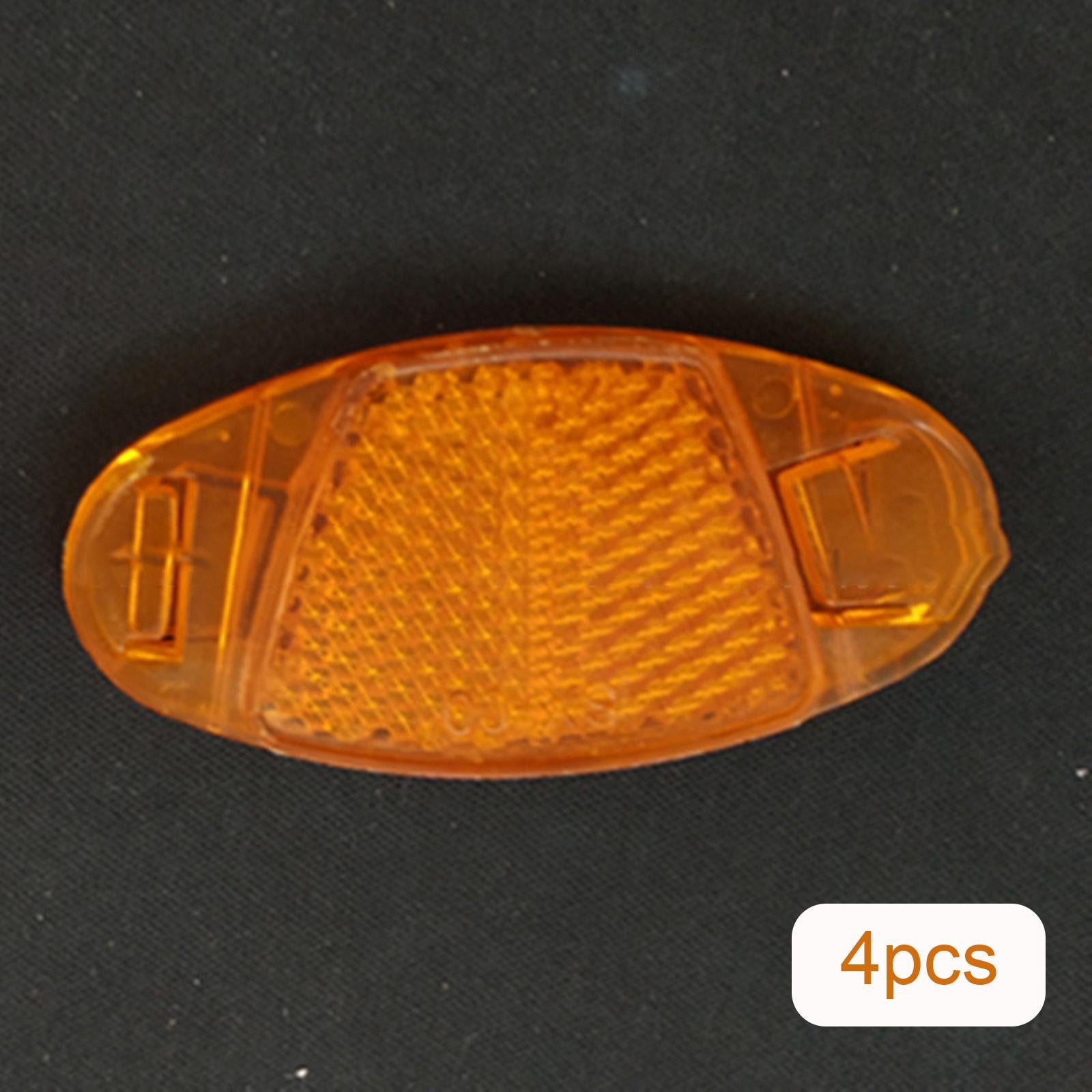 3x4 Pieces Bicycle Spoke Reflector Bike Reflectors for Bicycle Wheel Road Bike Yellow