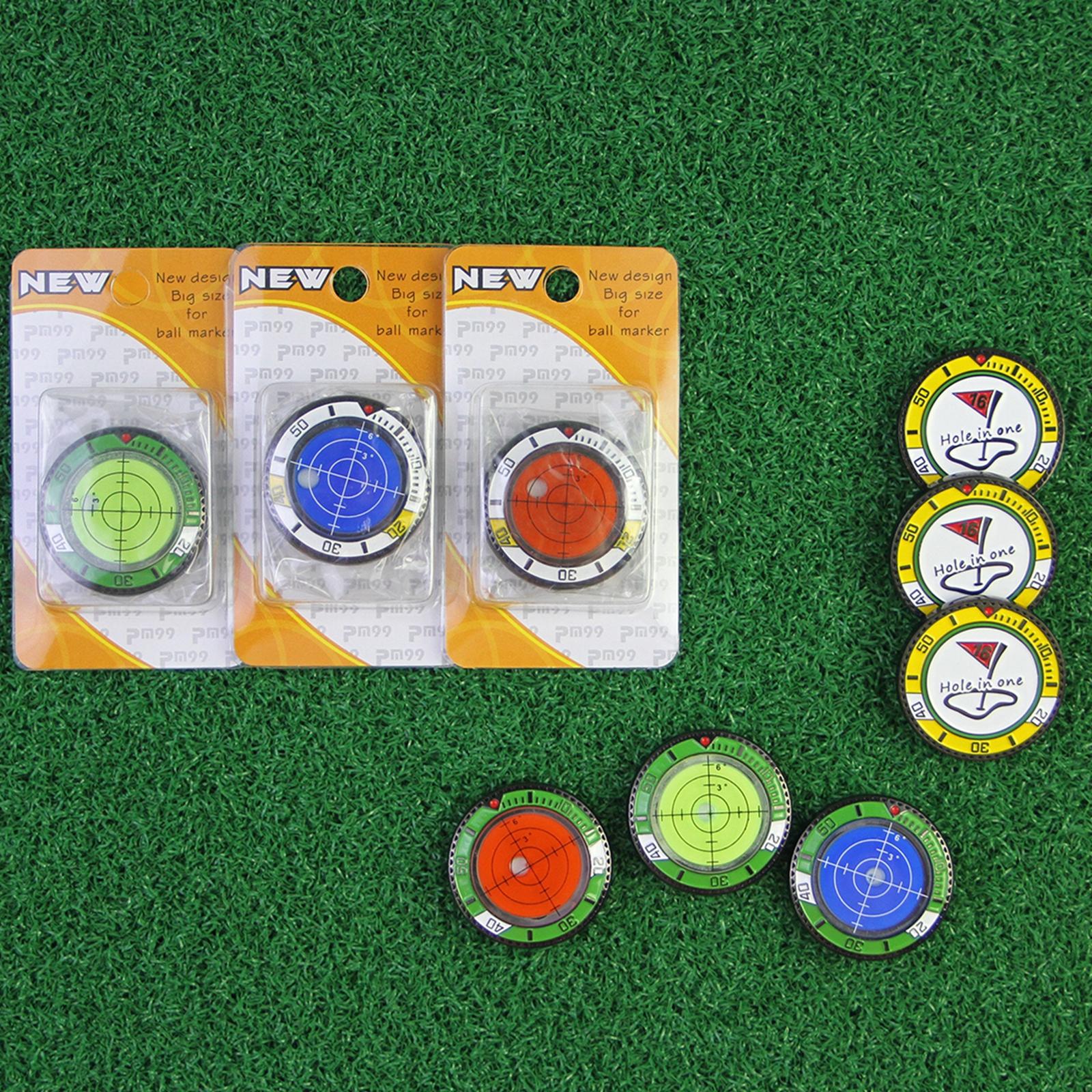 Golf Ball Marker High Precision Alignment Reader Tool Golf Putting Green Reader Orange Color Green