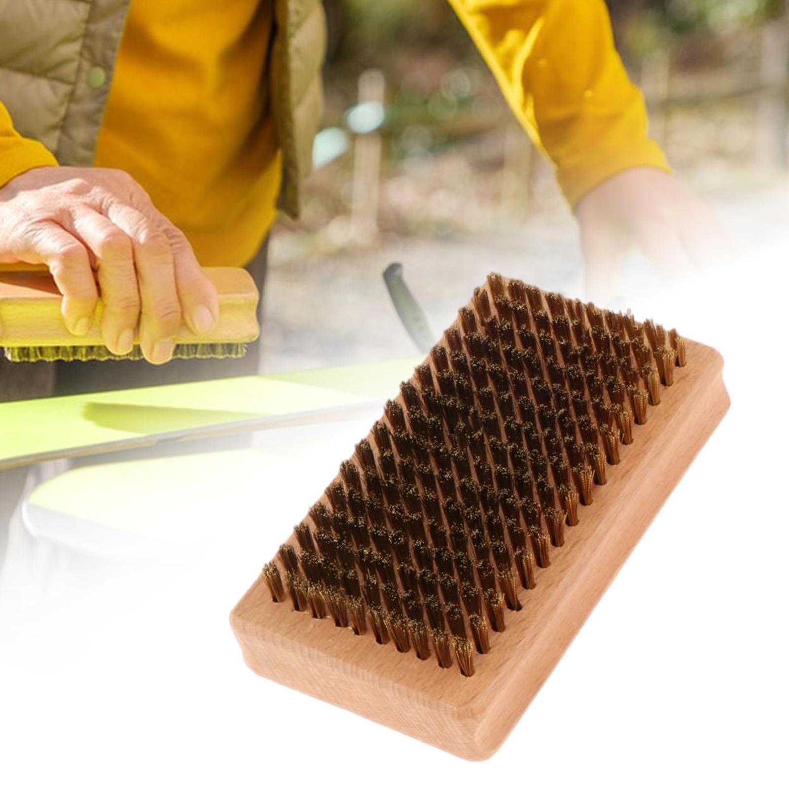 Snowboard Wax Brush Removing Wax Convenient Ski Brush for Outdoor Ski Travel Copper Wire Brush