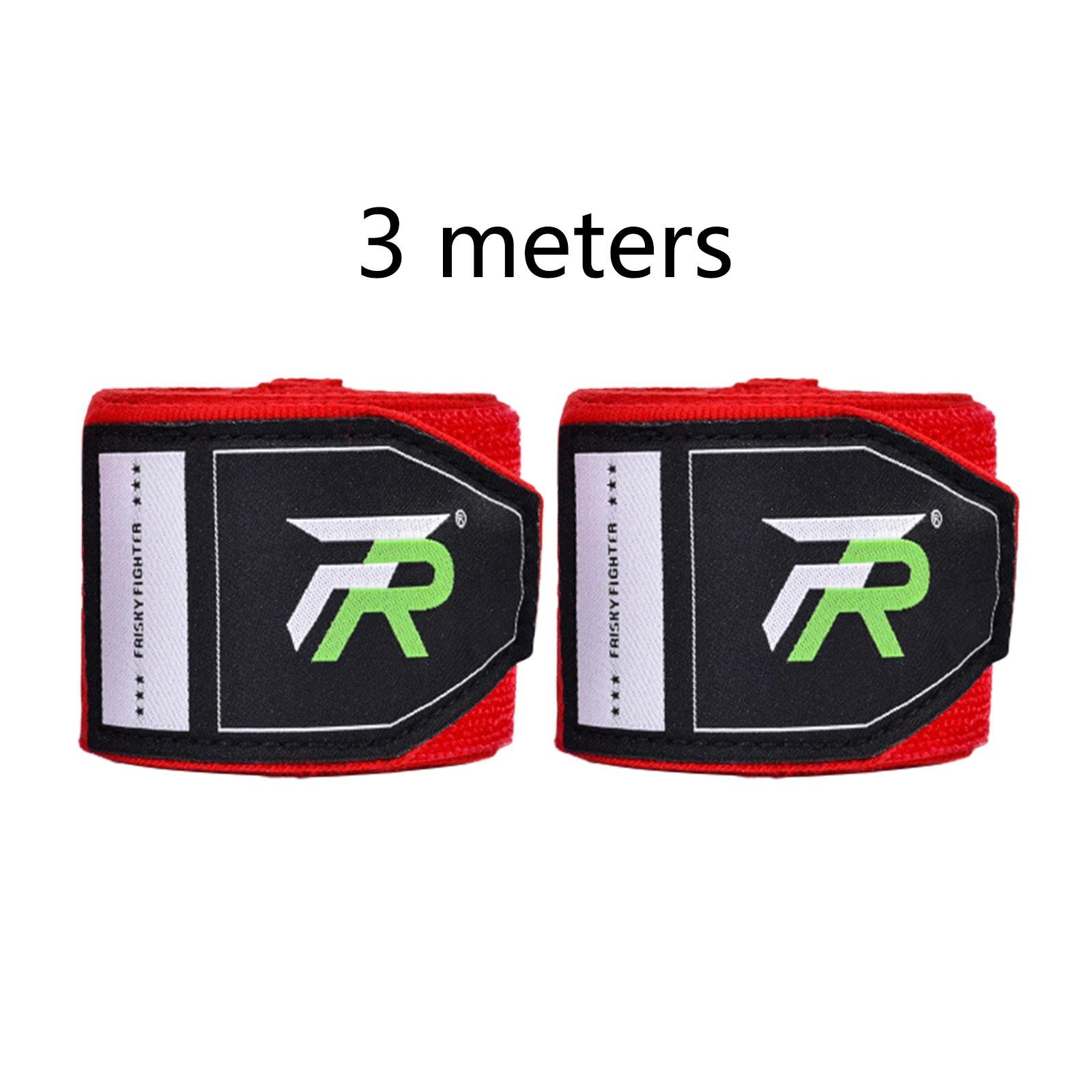 2x Boxing Hand Wraps 300cm Kickboxing Hand Wraps for Workout Sparring Karate Red
