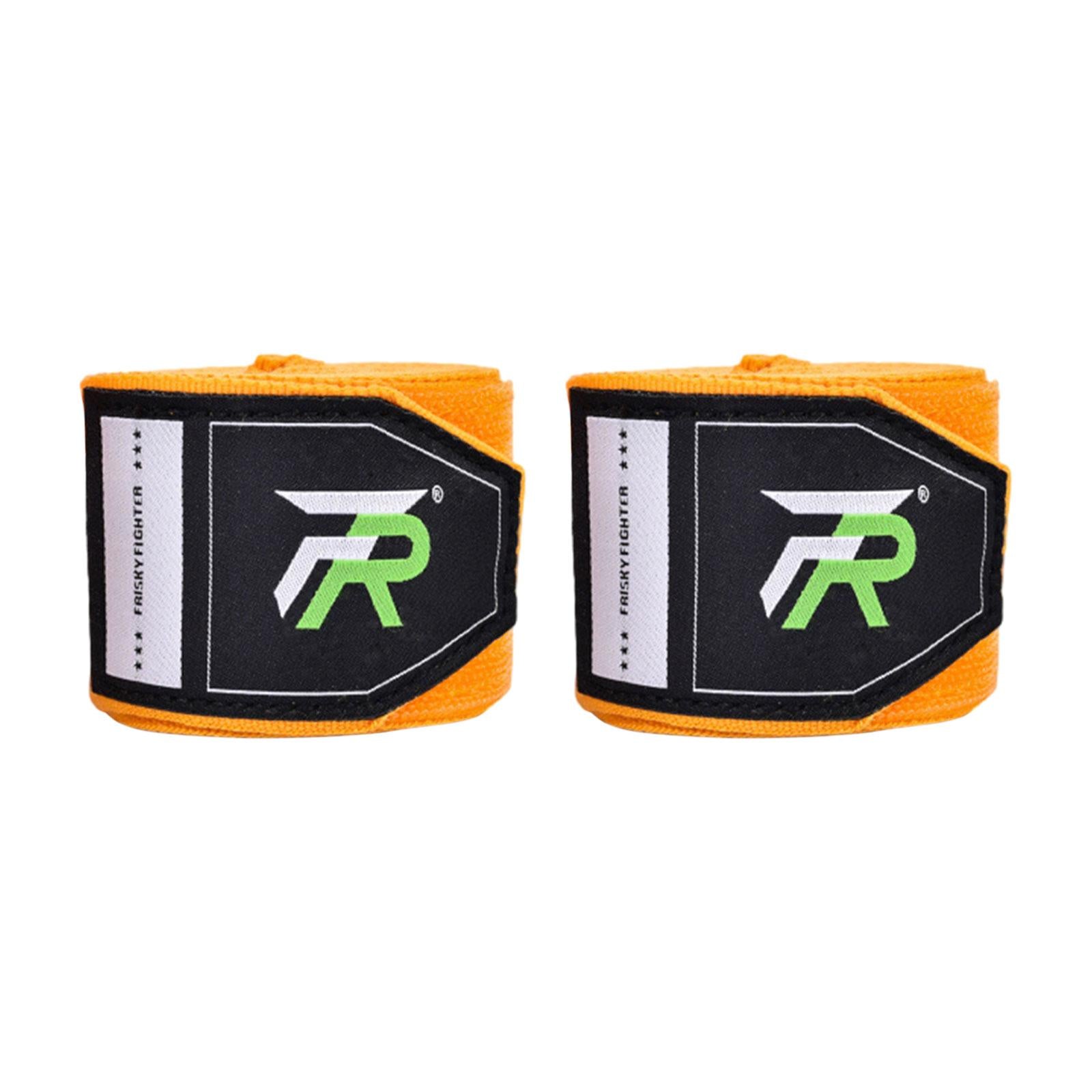2x Boxing Hand Wraps 300cm Kickboxing Hand Wraps for Workout Sparring Karate Yellow