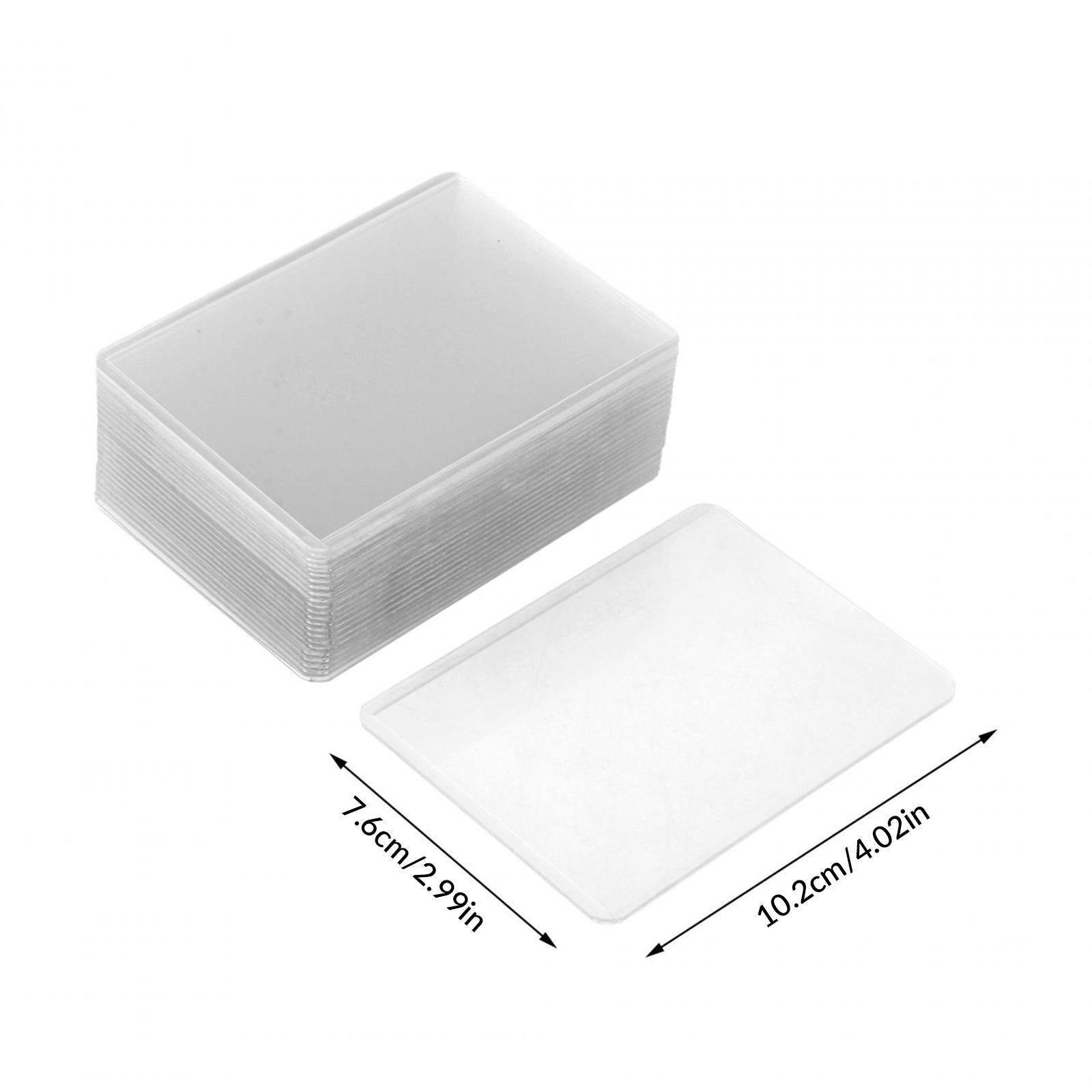 25x Clear Card Sleeves Portable for Hobbyists Sports Cards Golf Hockey Cards