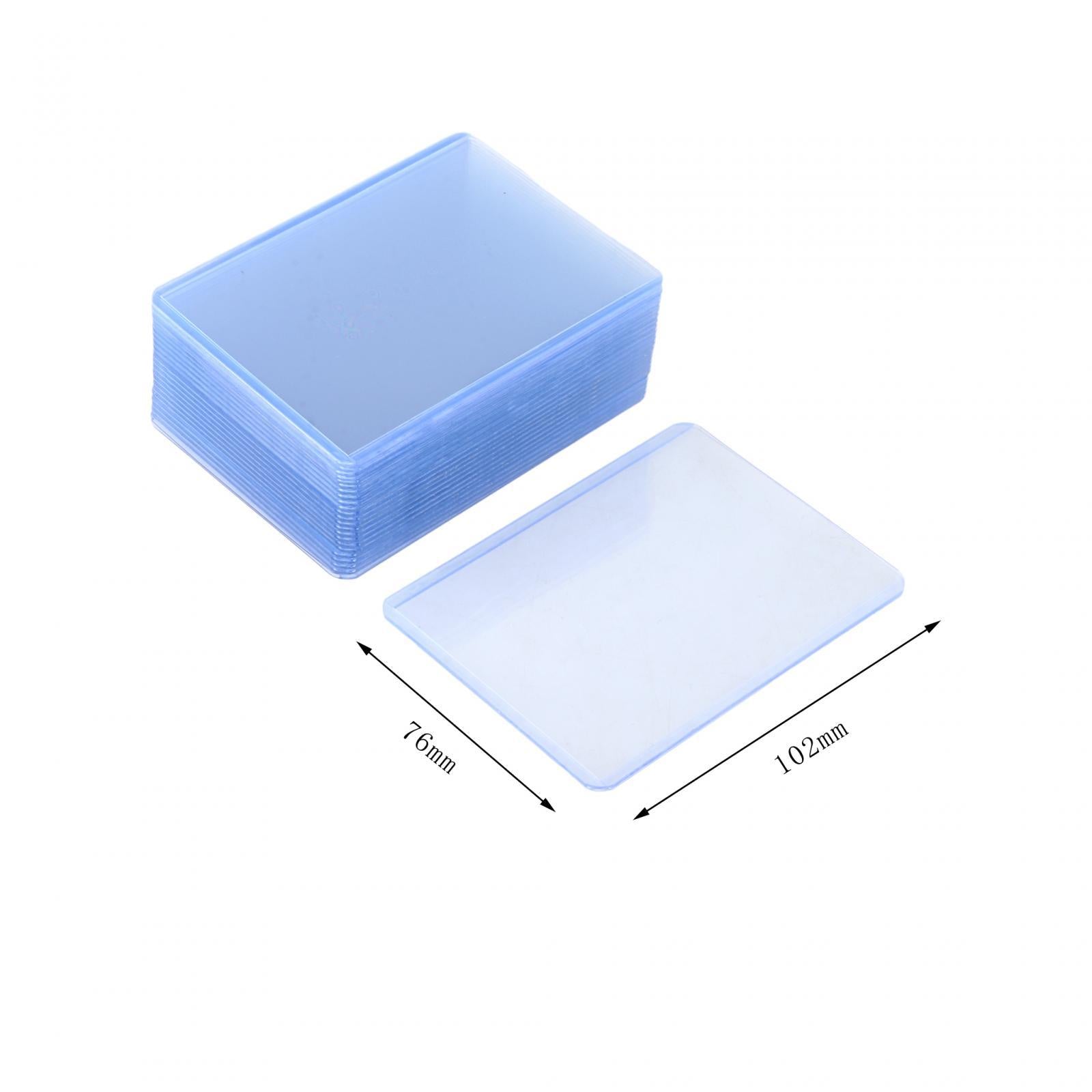 25 Pieces Clear Card Sleeves for Gaming Cards Golf Hockey Cards Sports Cards