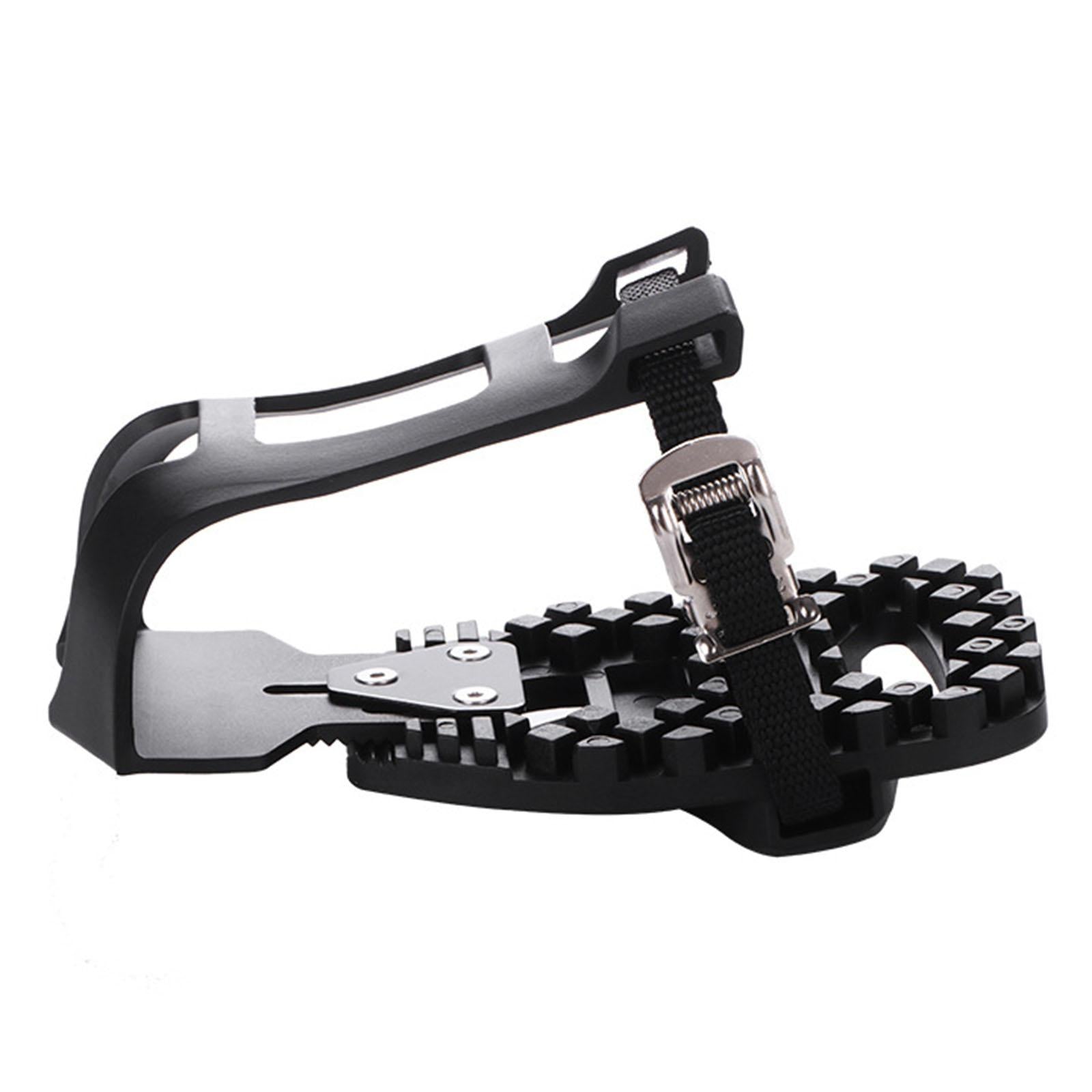 Exercise Bike Pedal Toe Clips Cage Ride with Regular Shoes Fitness Equipment