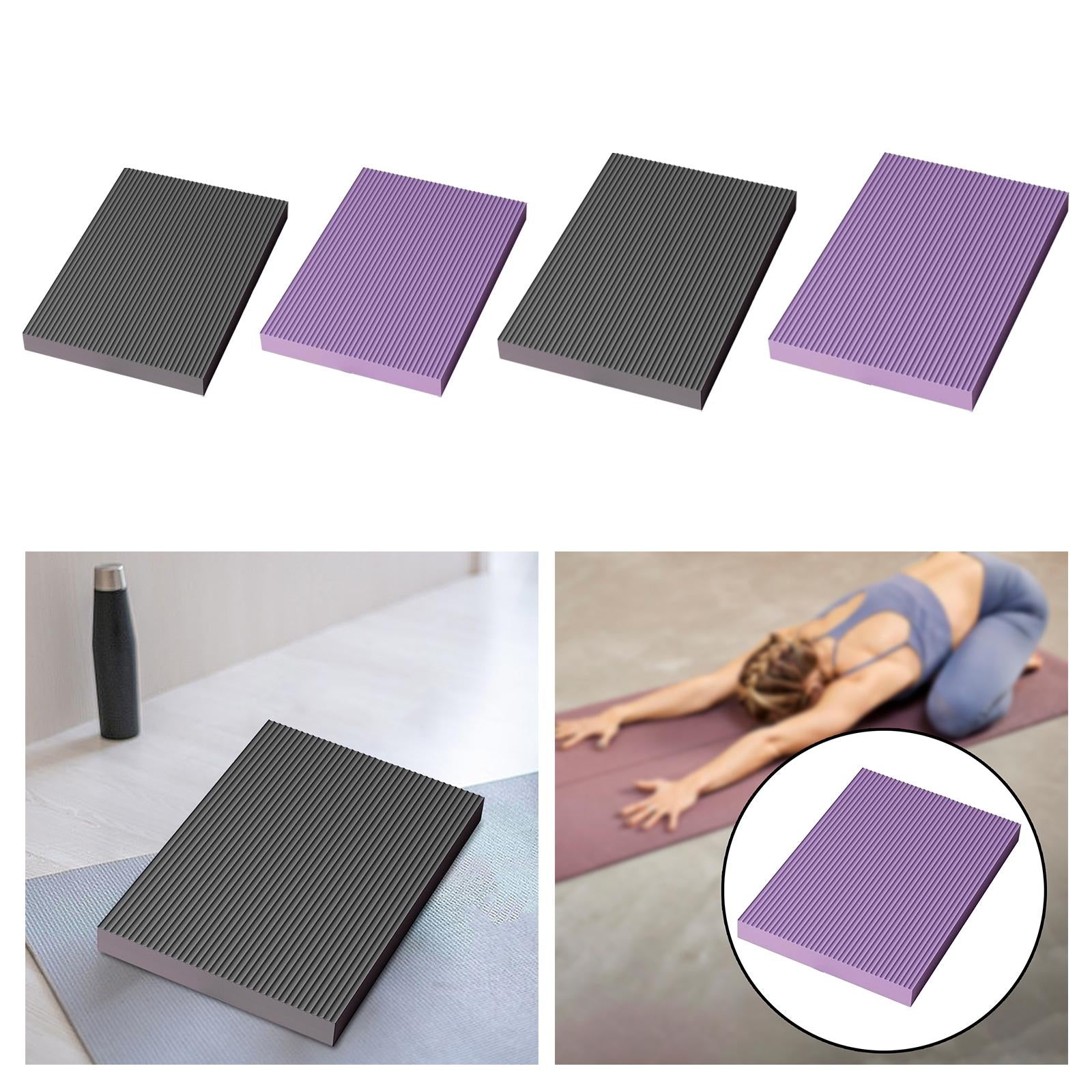 Balance Pad Equipment Core Trainer Anti Slip Knee Pad for Exercise Squat Gym Black 40cmx33cmx2cm