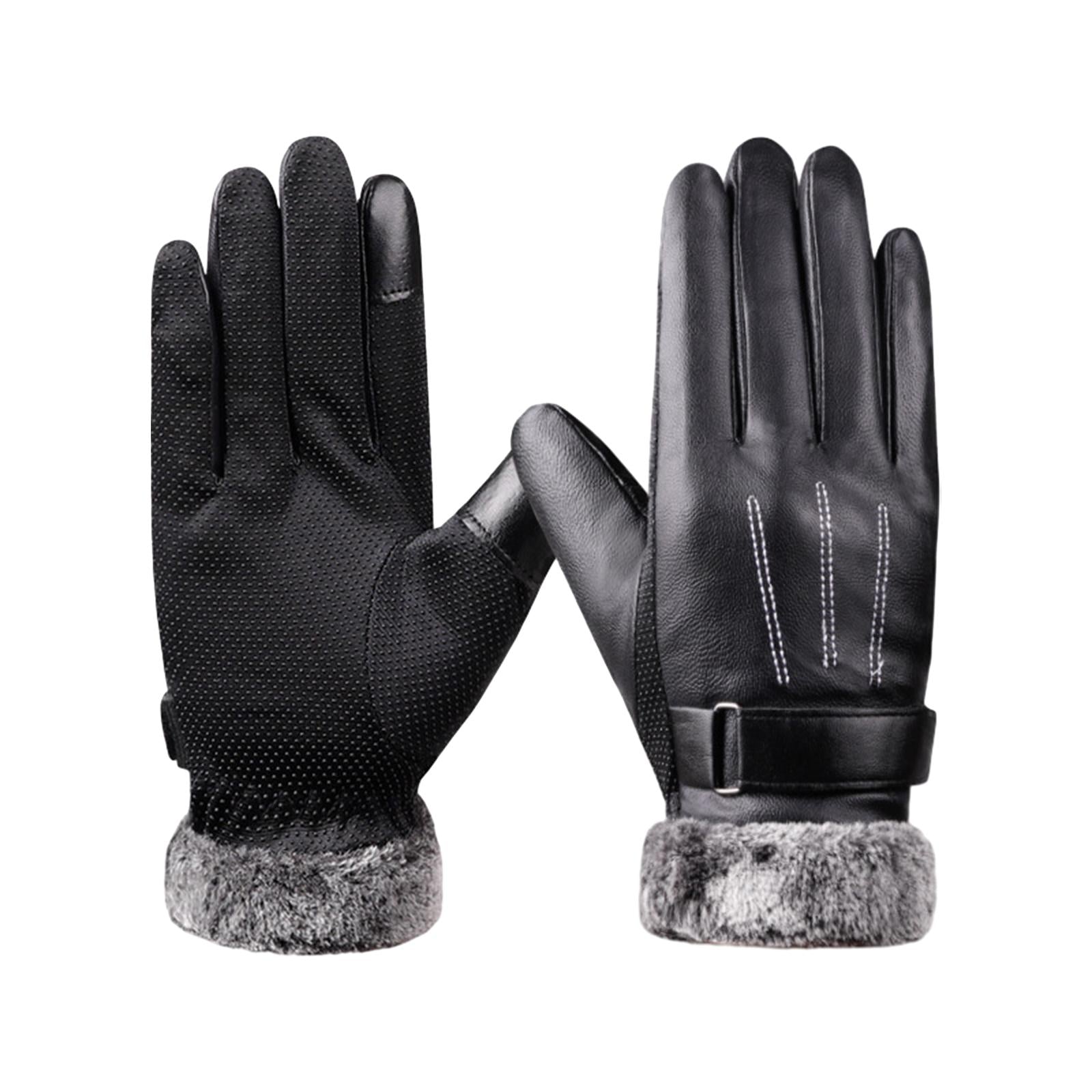 Women Winter Gloves Touch Screen Nonslip Cycling Gloves for Outdoor Sports Black