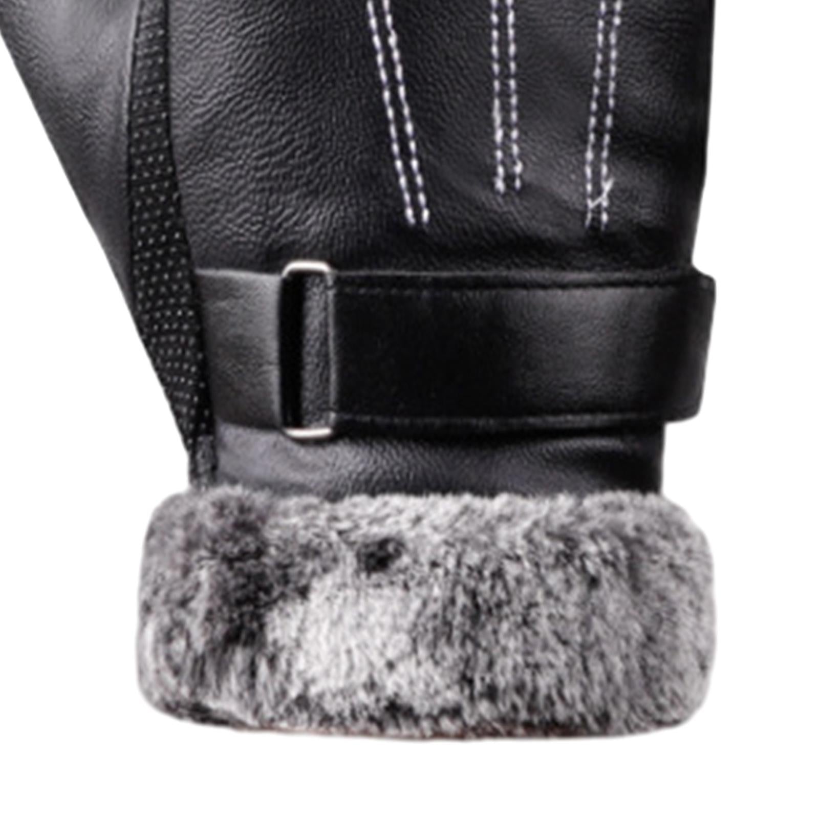 Women Winter Gloves Touch Screen Nonslip Cycling Gloves for Outdoor Sports Black