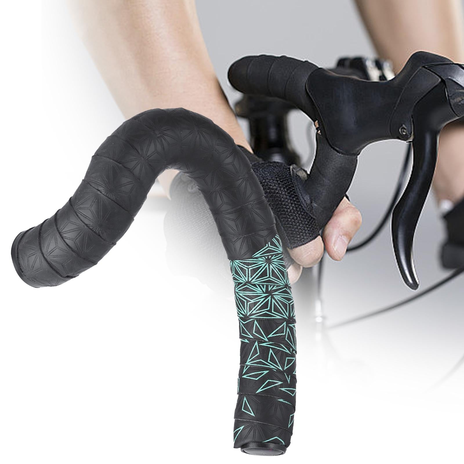 Bike Handlebar Tape Handle Wrap for Mountain Bikes Fixed Gear Bicycle Biking Black Green