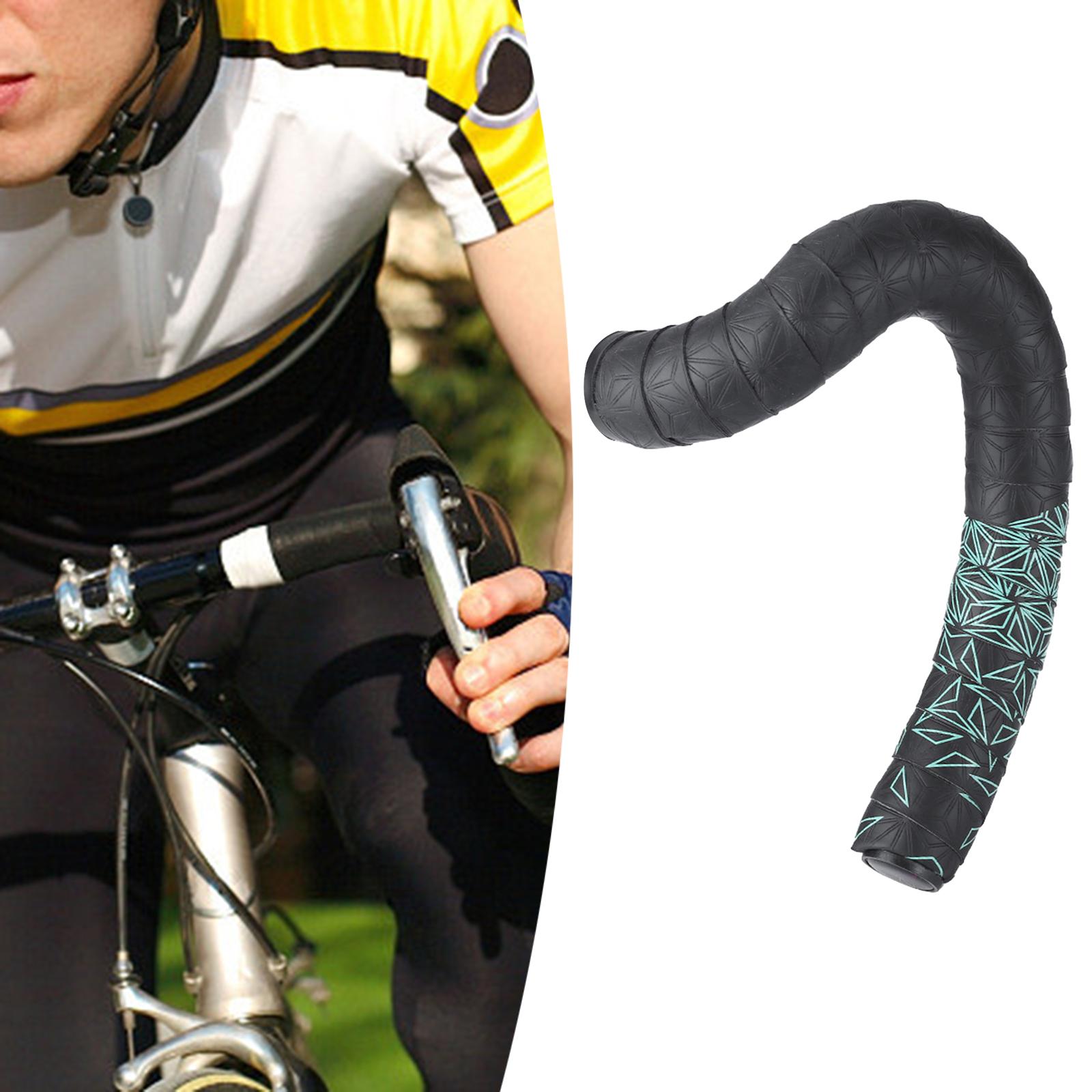 Bike Handlebar Tape Handle Wrap for Mountain Bikes Fixed Gear Bicycle Biking Black Green