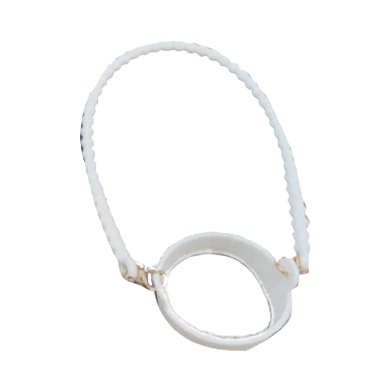 Water Bottle Handle Strap Soft Durable Silicone Water Bottle Carrying Handle White