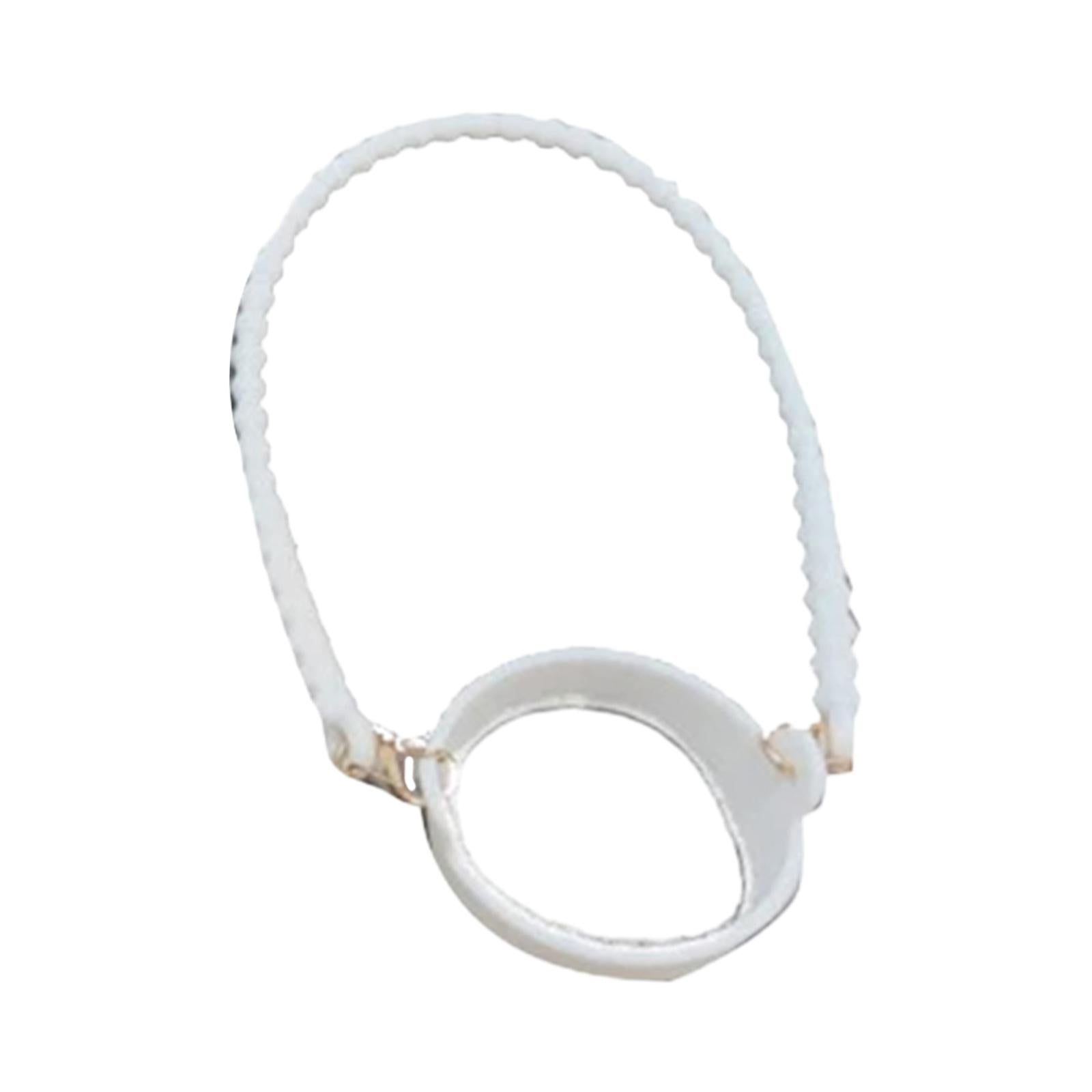 Water Bottle Handle Strap Soft Durable Silicone Water Bottle Carrying Handle White