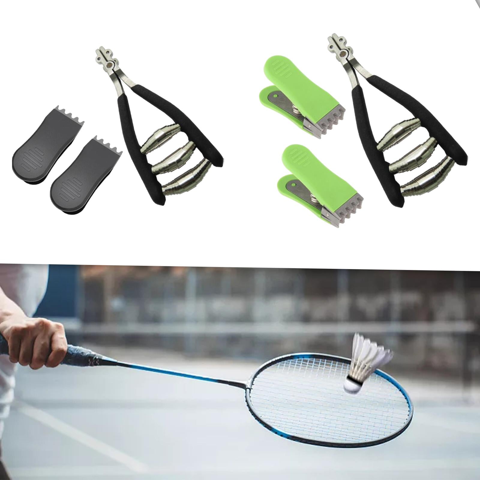 Sports Starting Clamp Badminton Stringing Clamp for Racquet Badminton Racket black