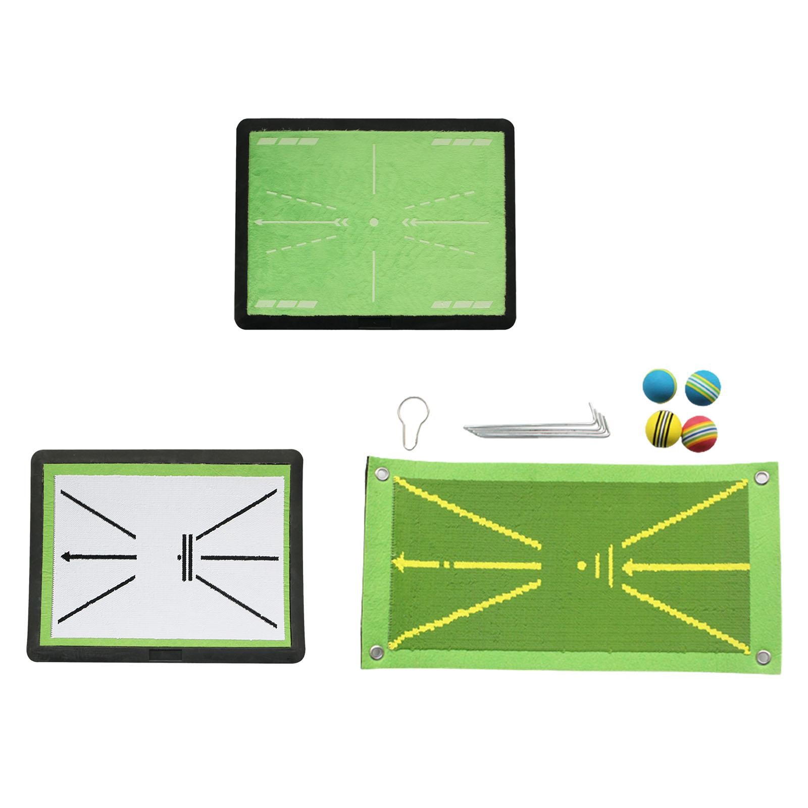 Golf Hitting Mat Golf Training Mat for Swing Path for Office Outdoor Indoor velvet