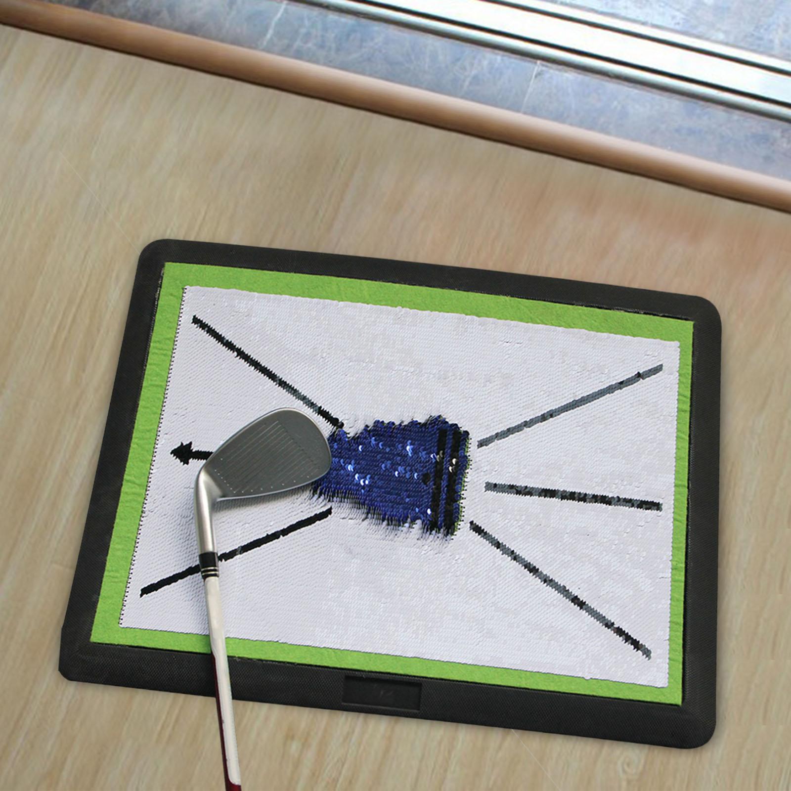 Golf Hitting Mat Golf Training Mat for Swing Path for Office Outdoor Indoor fish scales