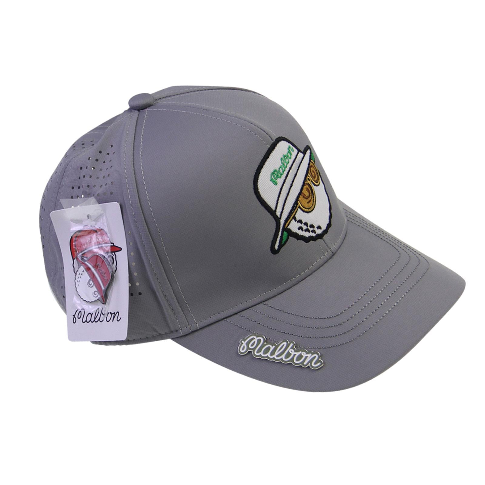Golf Hat Breathable Adjustable Men Women Golf Cap for Fishing Camping Casual Gray