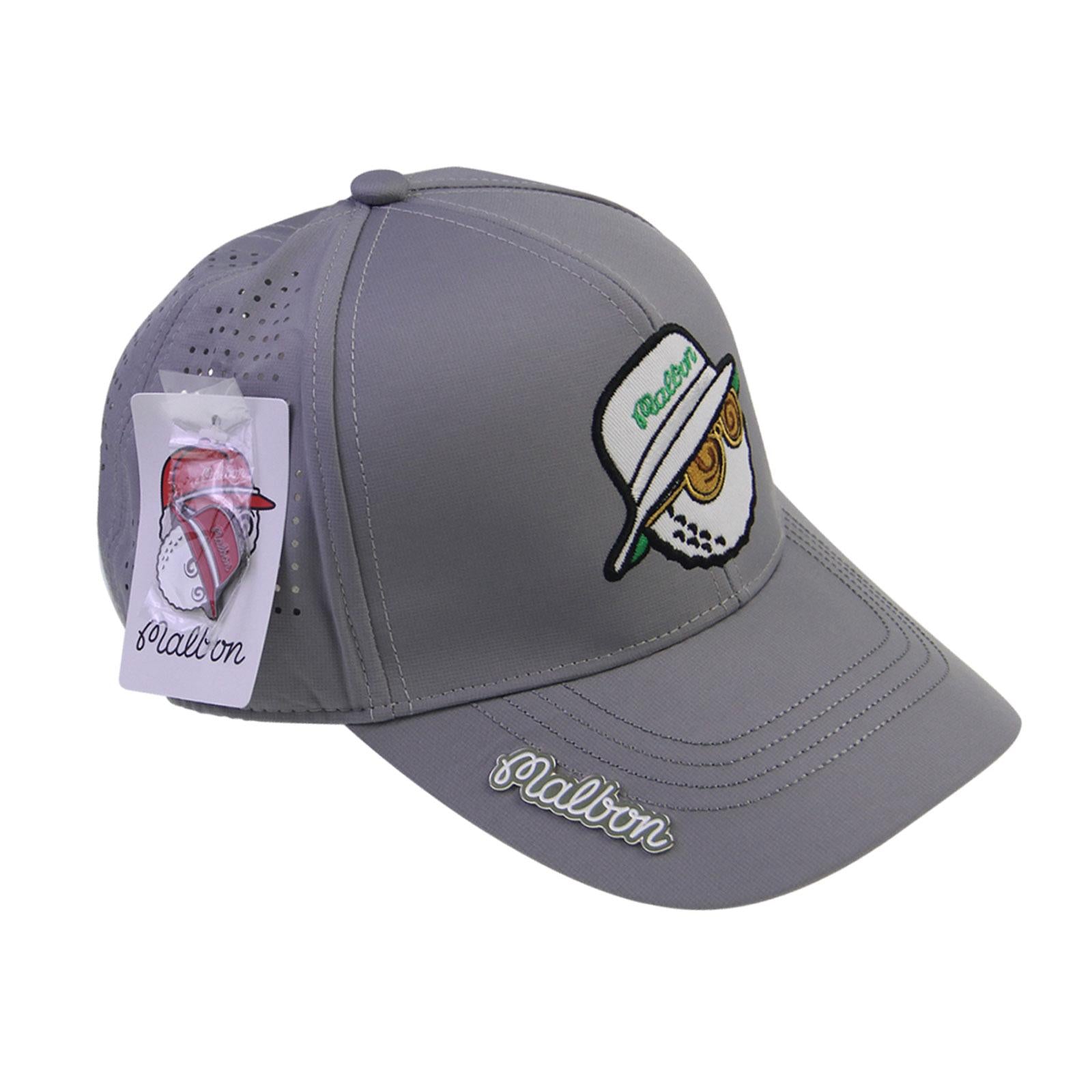 Golf Hat Breathable Adjustable Men Women Golf Cap for Fishing Camping Casual Gray
