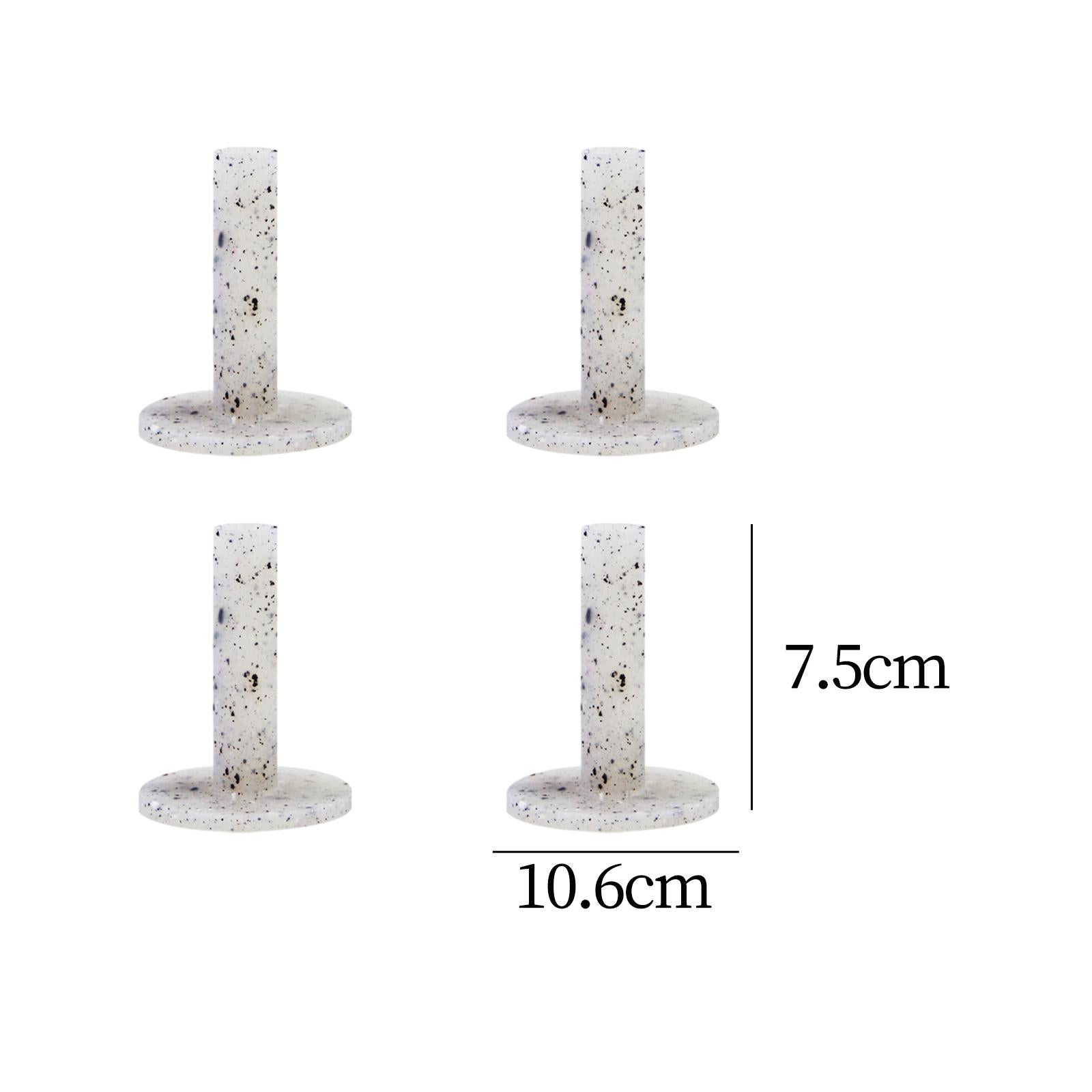 4Pcs Golf Rubber Tees Holders Durable Performance Golf Practice Tees Gray
