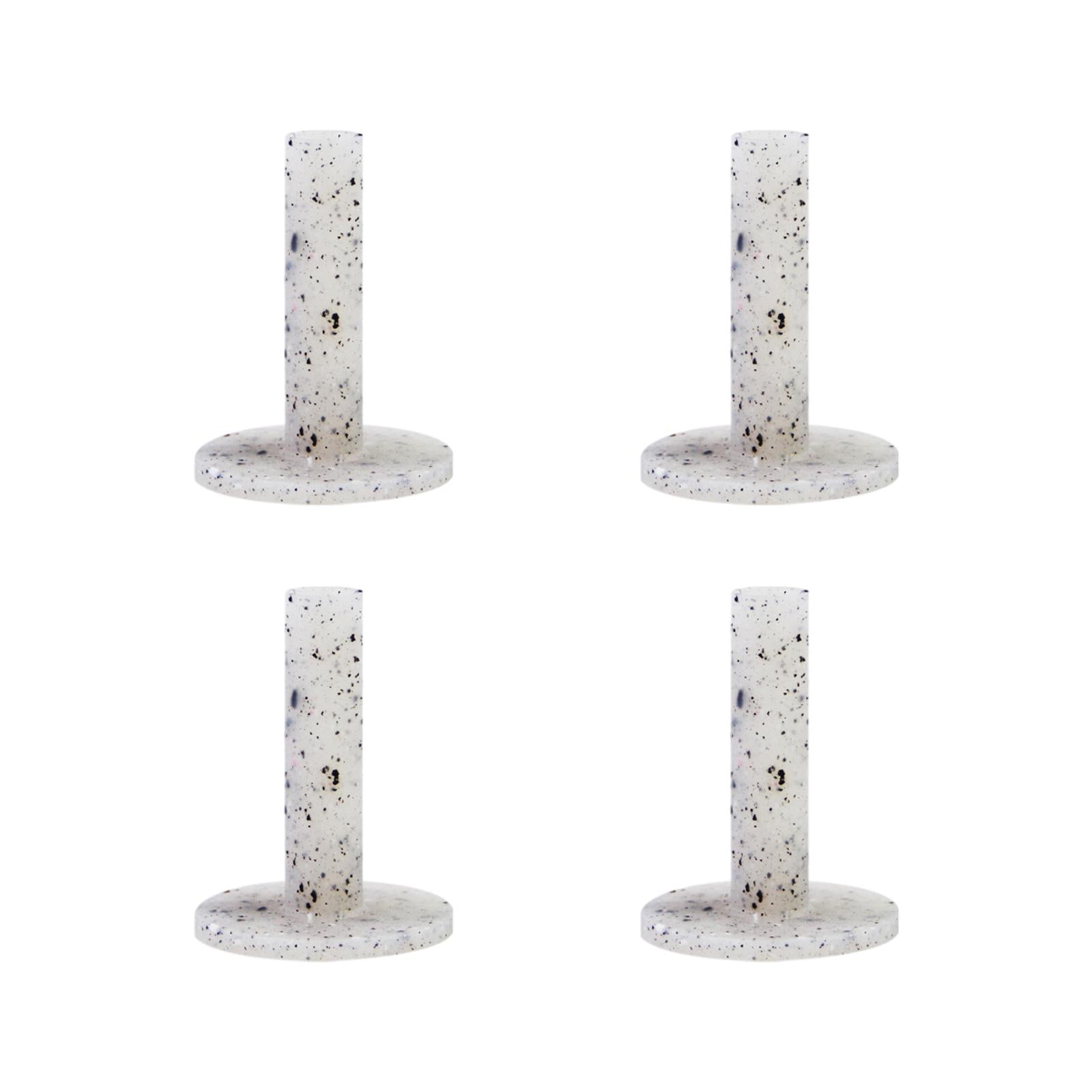 4Pcs Golf Rubber Tees Holders Durable Performance Golf Practice Tees Gray