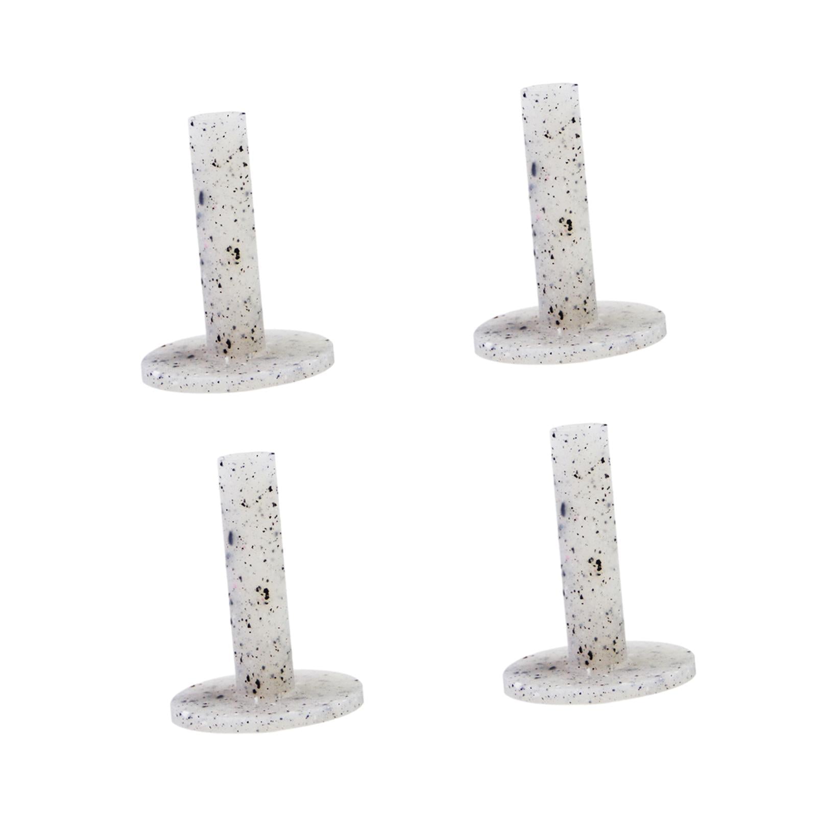 4Pcs Golf Rubber Tees Holders Durable Performance Golf Practice Tees Gray