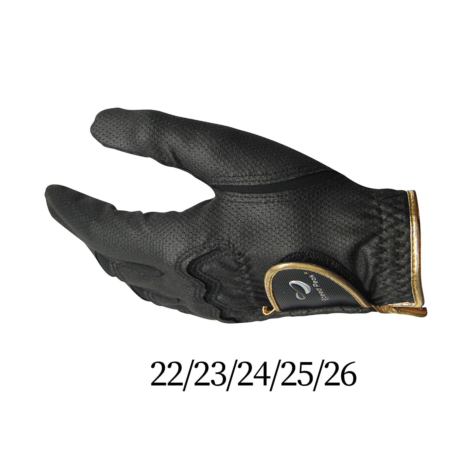 Golf Glove for Left Handed Golfer Soft Men Glove for Camping Driving Outdoor 18cmx9cmx0.8cm