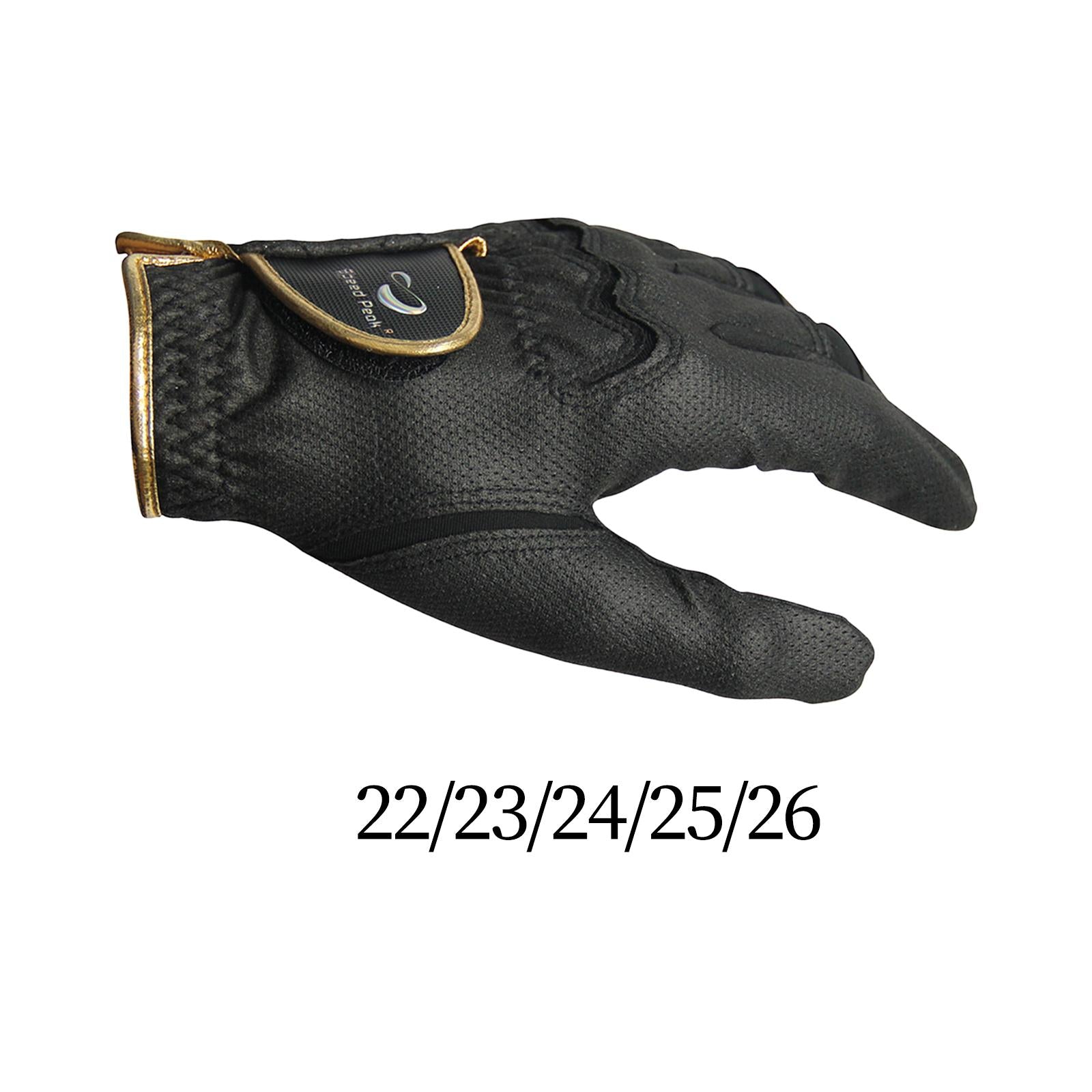 Golf Glove for Left Handed Golfer Soft Men Glove for Camping Driving Outdoor 18cmx9cmx0.8cm