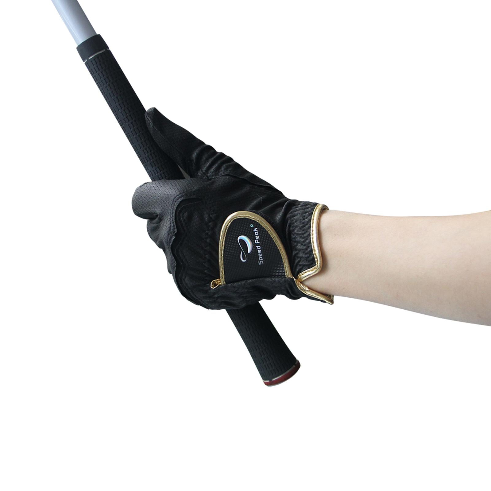 Golf Glove for Left Handed Golfer Soft Men Glove for Camping Driving Outdoor 19cmx9cmx0.8cm