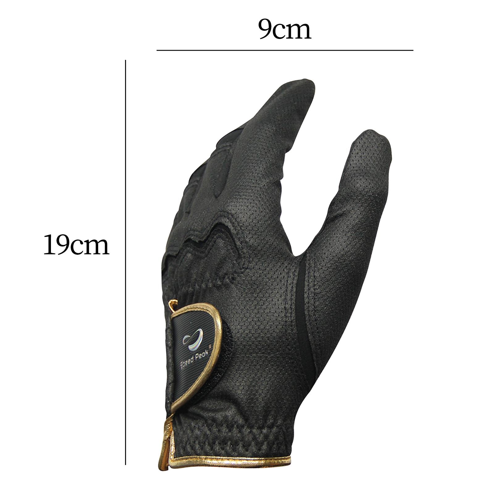 Golf Glove for Left Handed Golfer Soft Men Glove for Camping Driving Outdoor 19cmx9cmx0.8cm