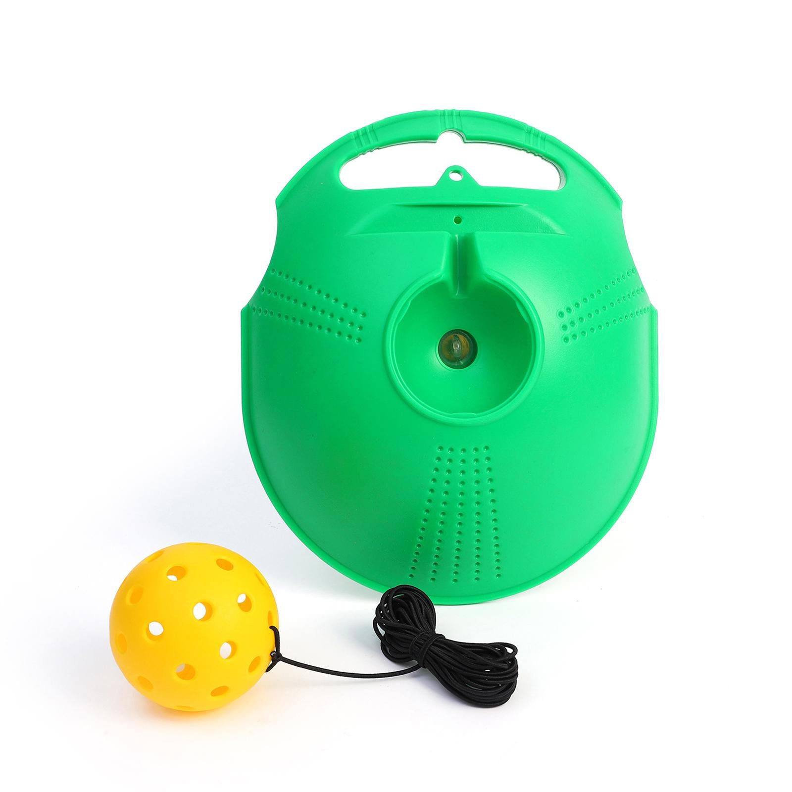 Solo Pickleball Training with Pickleball Ball Cord Indoor Pickleball Trainer yellow