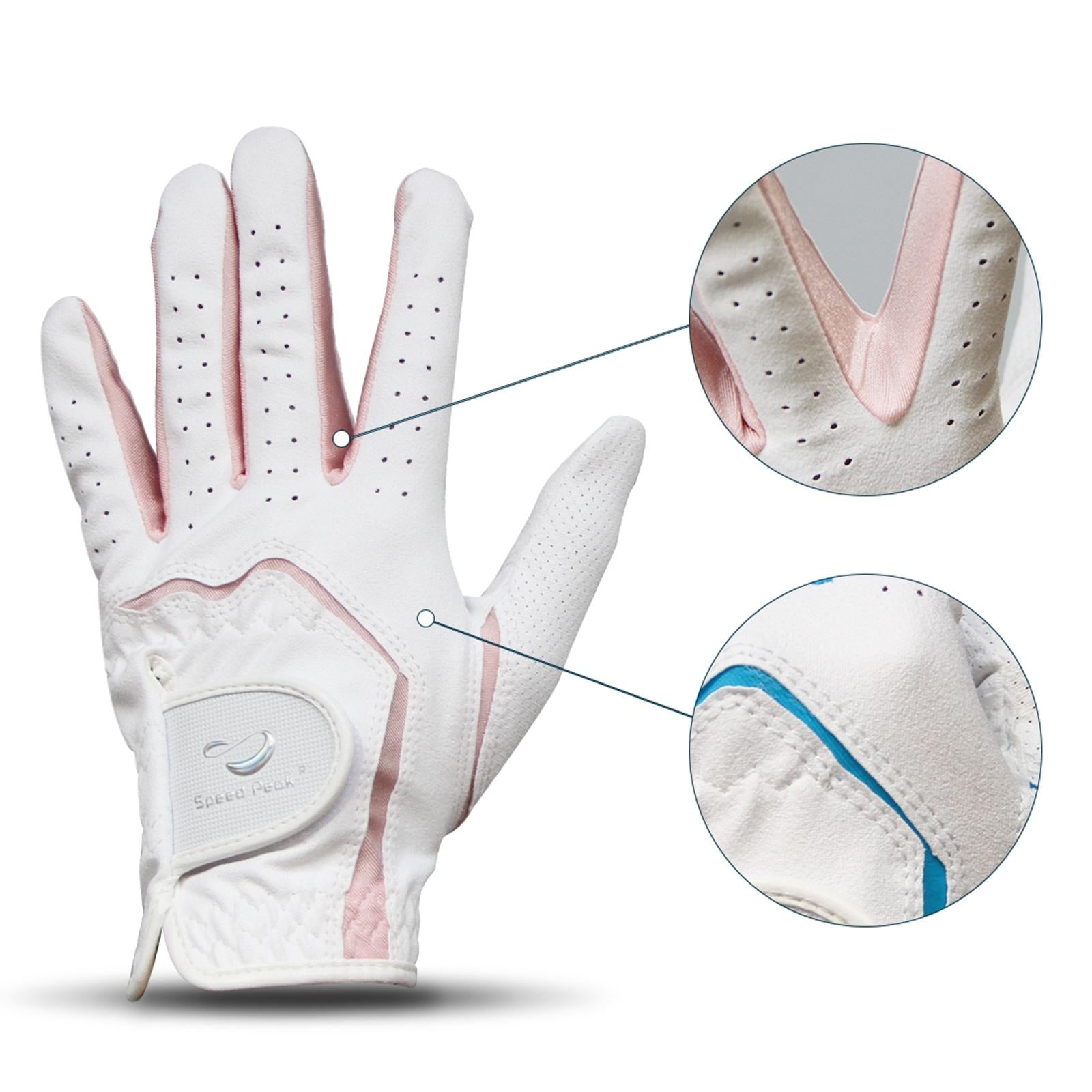 Children's Golf Gloves Soft Golf Accessories for Fishing Bike Cycling Riding pink S