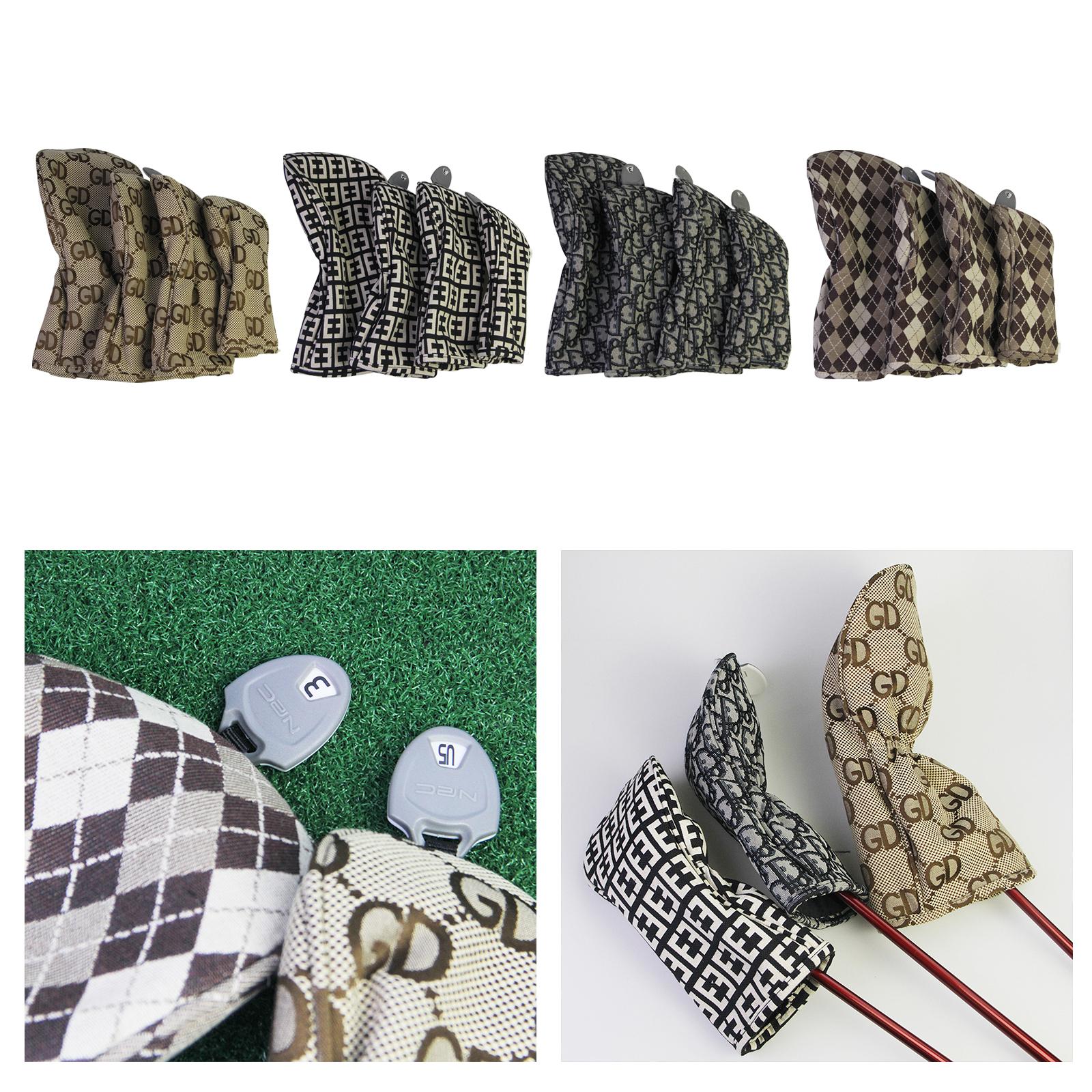 Golf Wood Cover Men Women Durable Trendy Wear Resistant Golf Head Cover GD Pattern