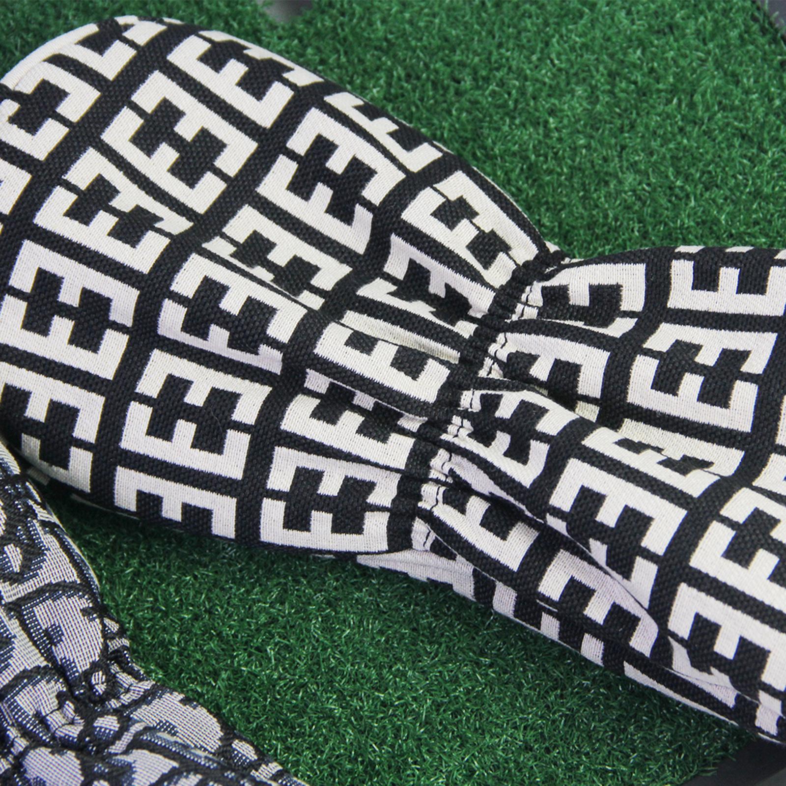 Golf Wood Cover Men Women Durable Trendy Wear Resistant Golf Head Cover D Pattern