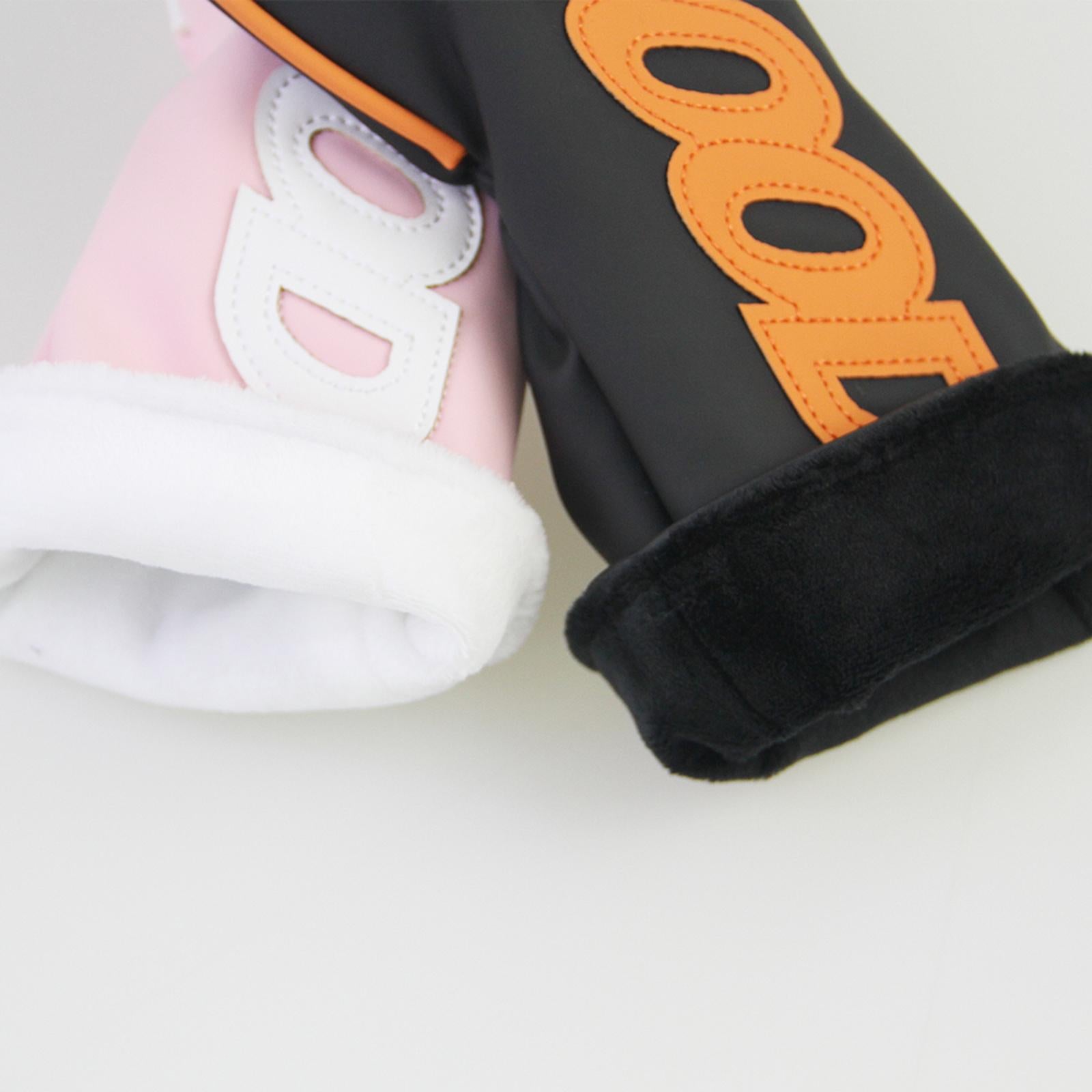 4x Golf Wood Headcovers Universal Golf Cue Protect Case Golf Shaft Protector Black