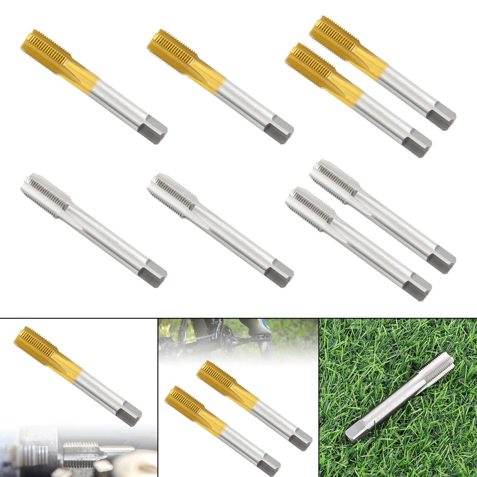 Bicycle Pedal Tap Bicycle Maintenance Tool Pedal Tap Thread Crank Repairment Golden Left