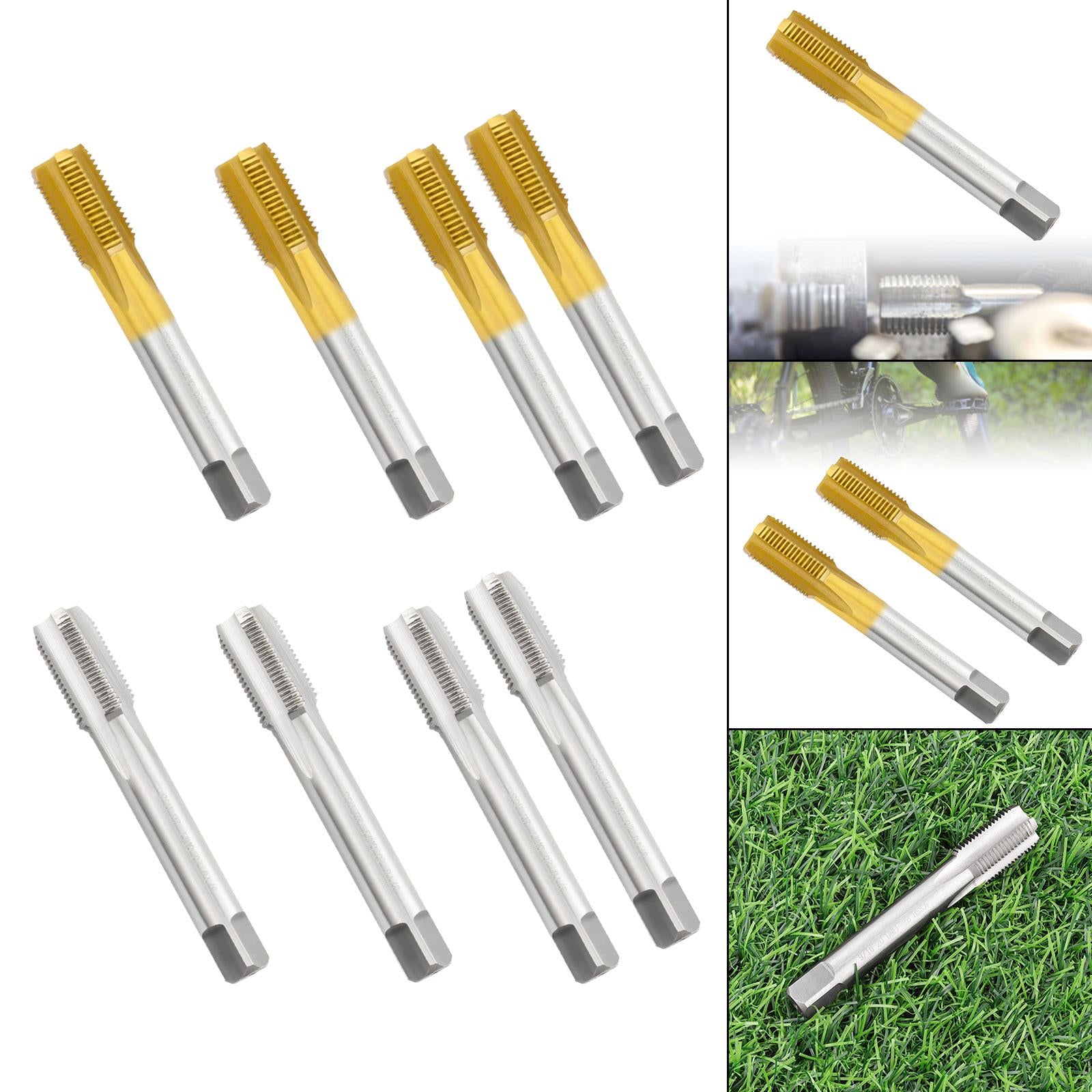 Bicycle Pedal Tap Bicycle Maintenance Tool Pedal Tap Thread Crank Repairment Golden Left