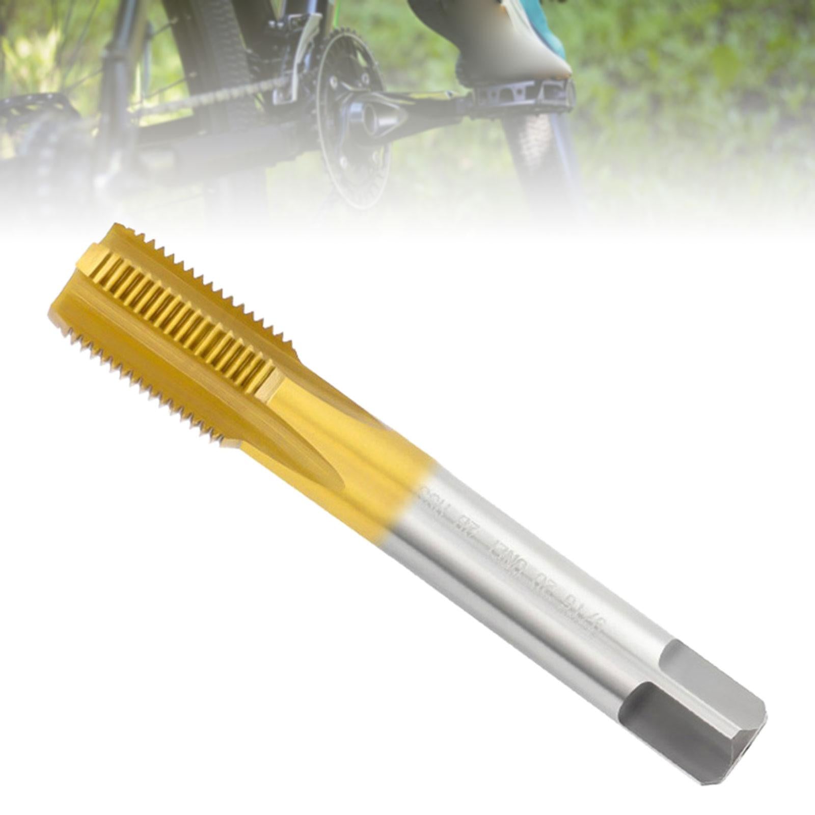 Bicycle Pedal Tap Bicycle Maintenance Tool Pedal Tap Thread Crank Repairment Golden Right