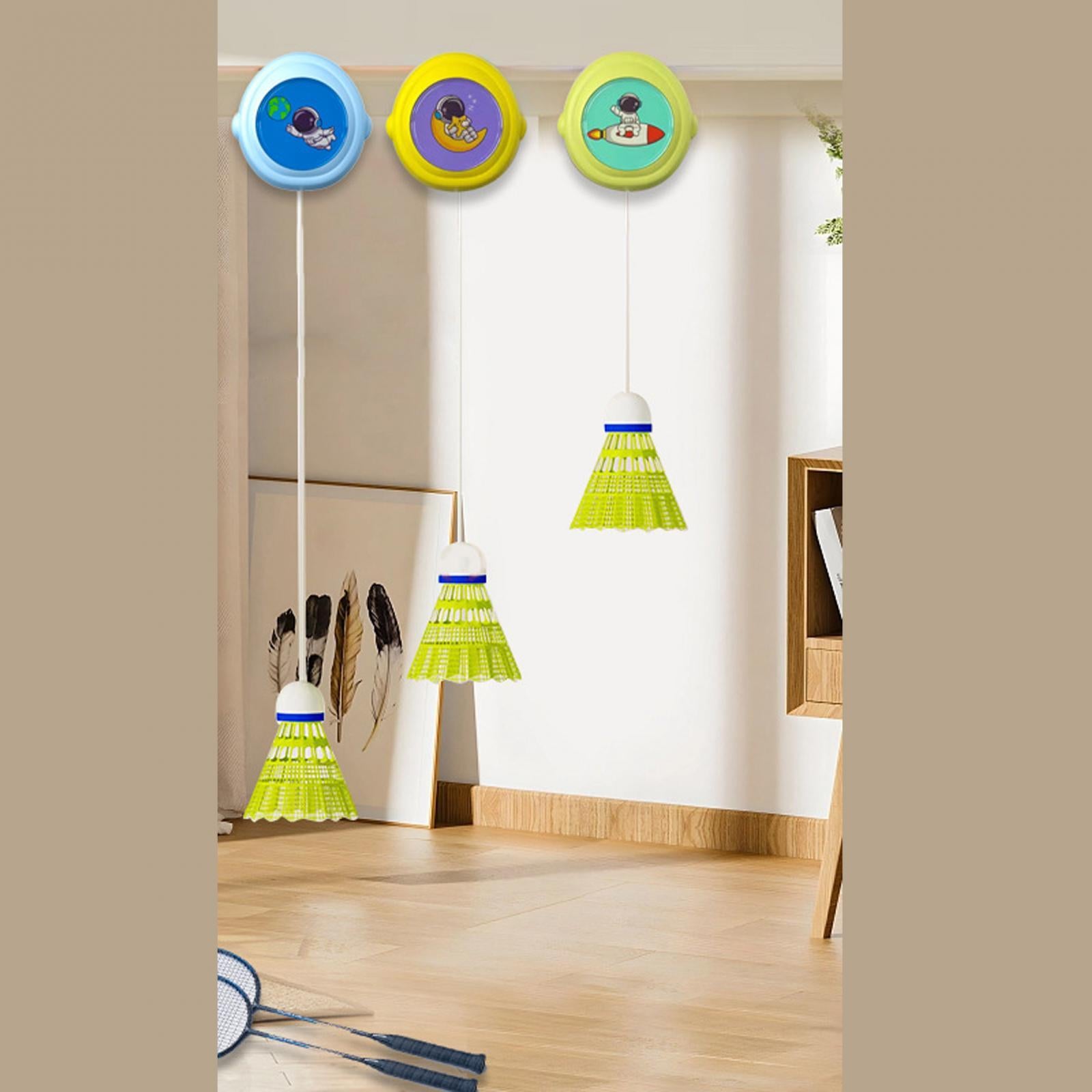 Hanging Badminton Trainer Badminton Training for Game Indoor Playing Fitness Green