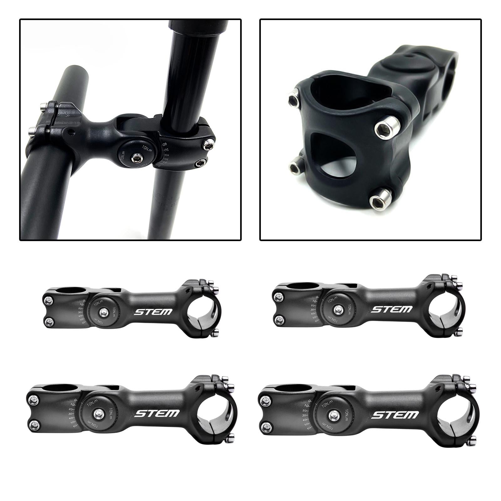 Bike Short Stem Aluminum Alloy Road Bicycle Cycling Accessories Bicycle Stem 2.54cmx9cm