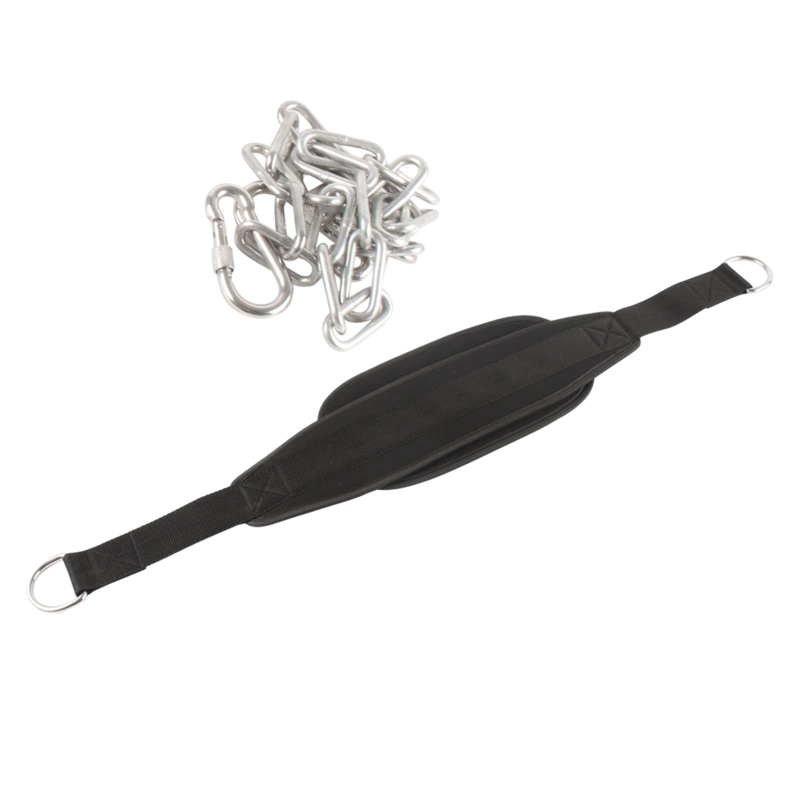Dipping Belt for Weightlifting with Chain Powerlifting Gym Exercise Dip Belt Style A