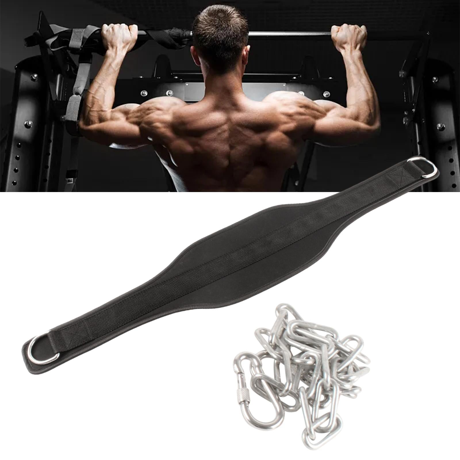 Dipping Belt for Weightlifting with Chain Powerlifting Gym Exercise Dip Belt Style B
