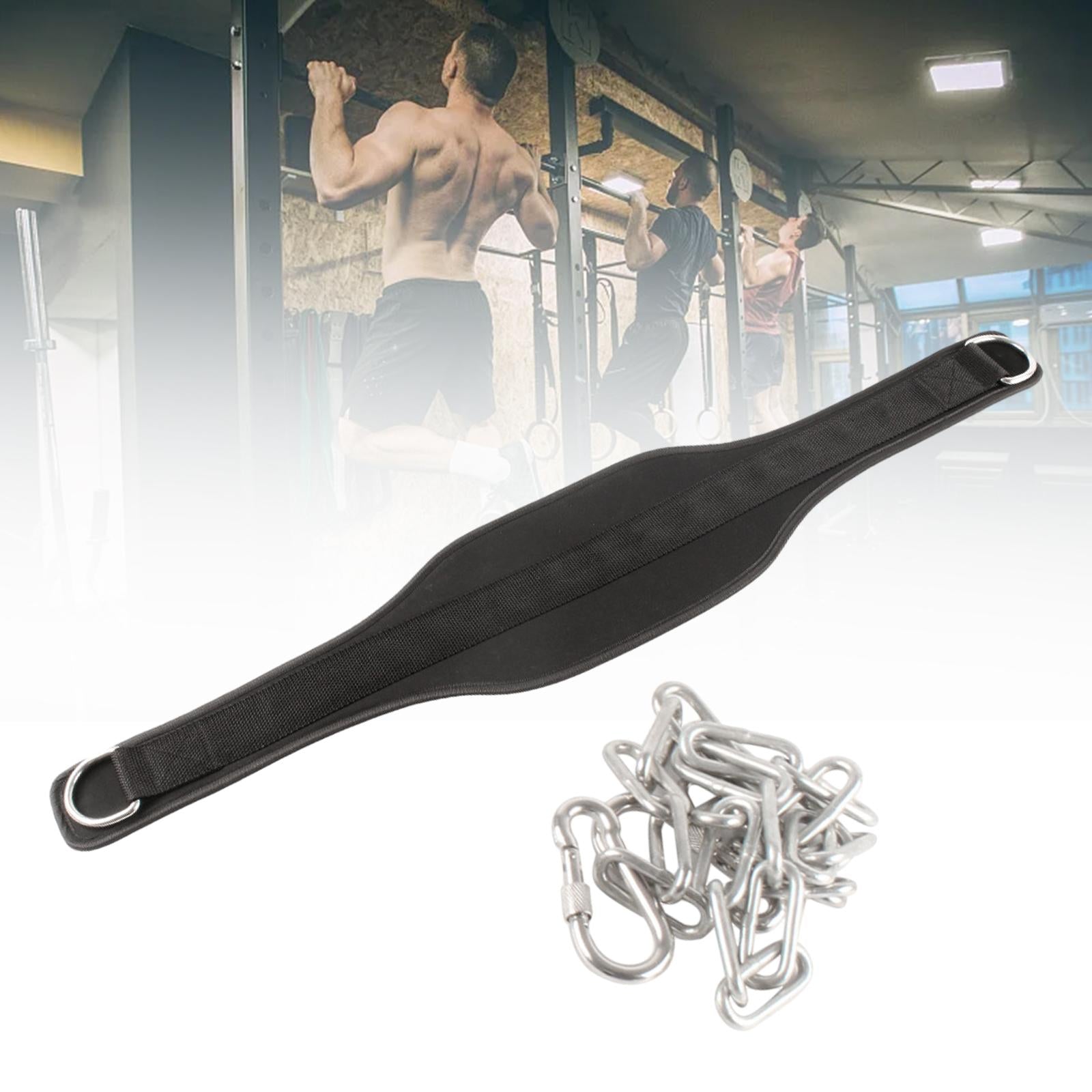Dipping Belt for Weightlifting with Chain Powerlifting Gym Exercise Dip Belt Style B