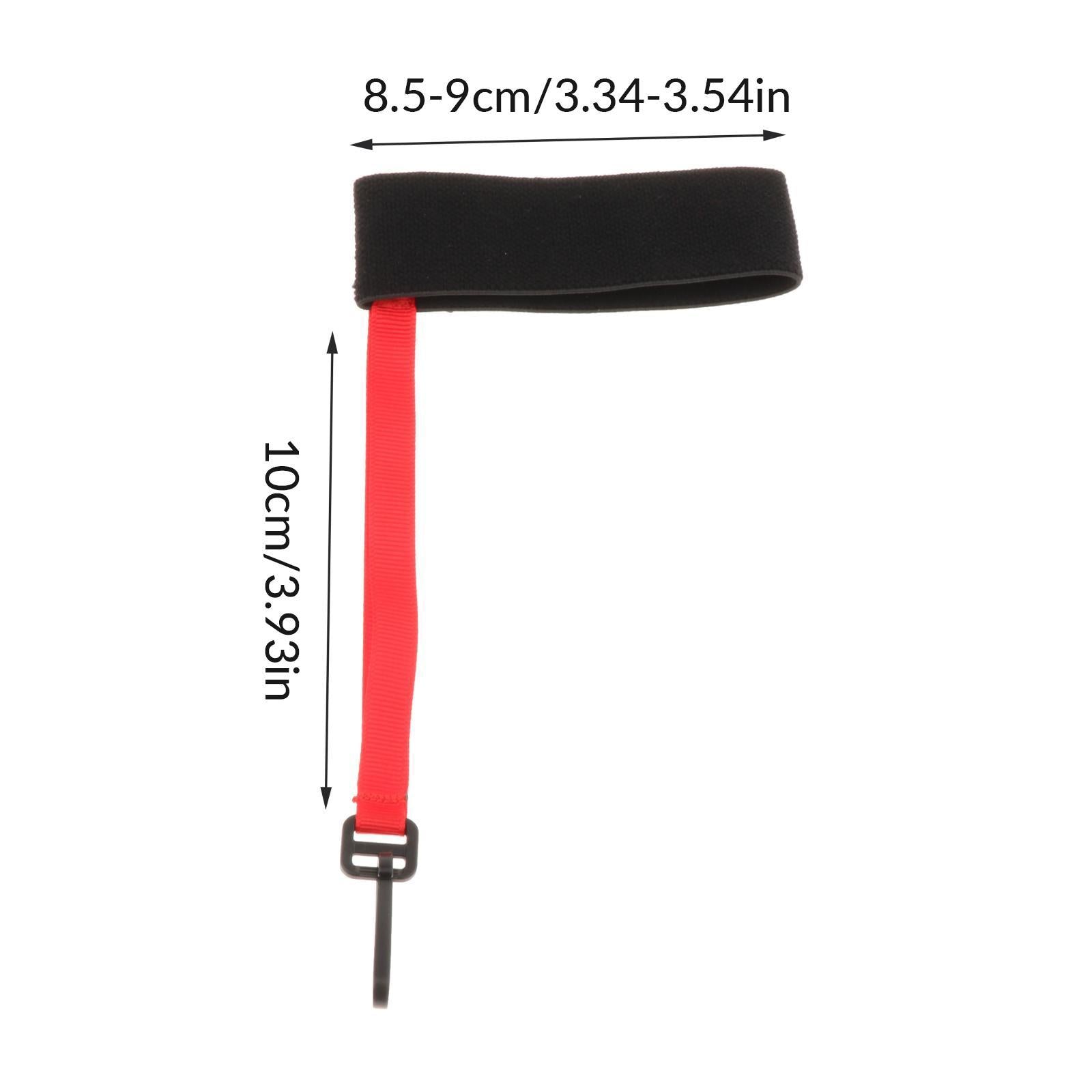 2x2Pcs Ski Glove Wrist Strap Adult Sport Glove Safety Strap for Outdoor Skiing Red