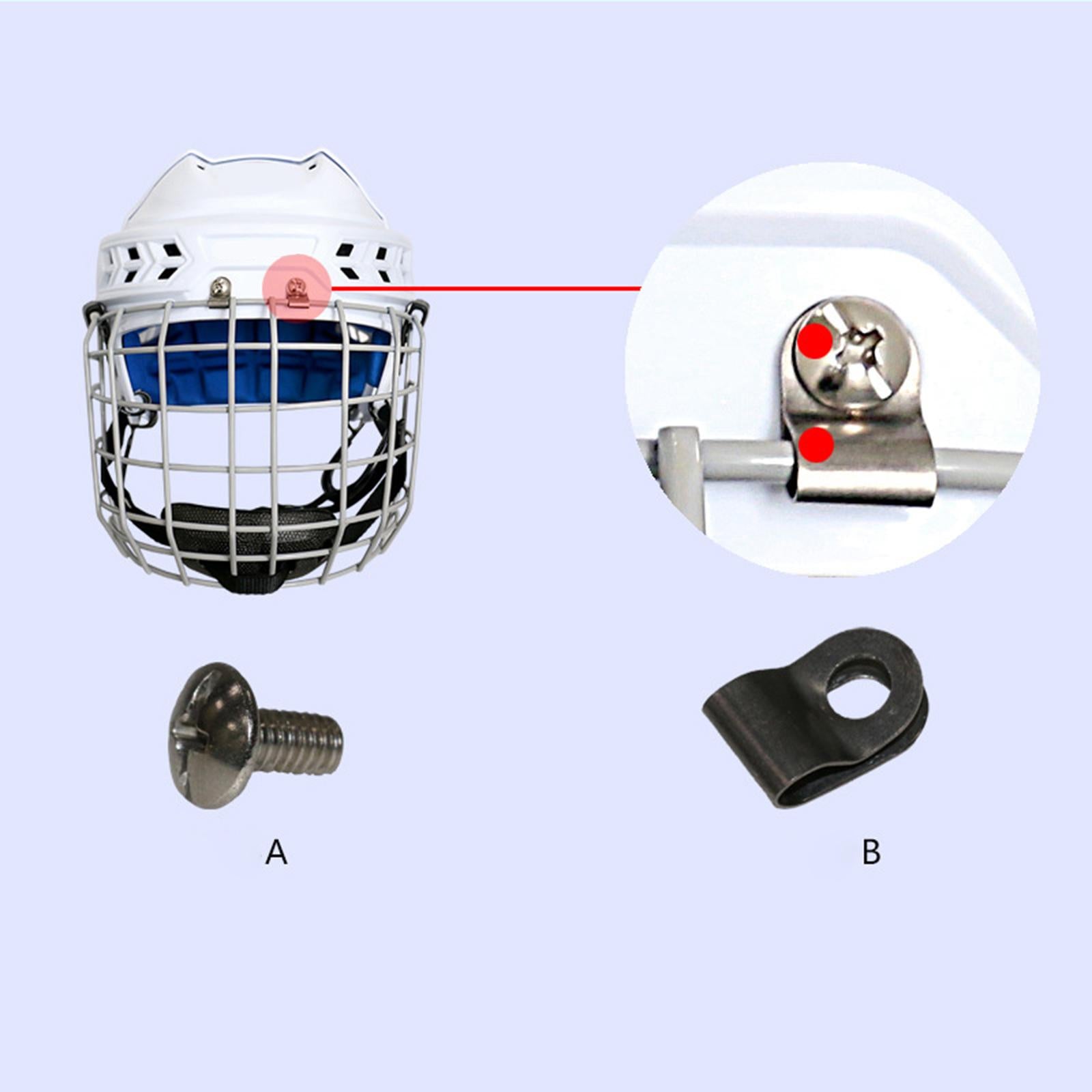 3xIce Hockey Helmet Repair Useful Helmet Hardware for Sports Football Baseball Screw