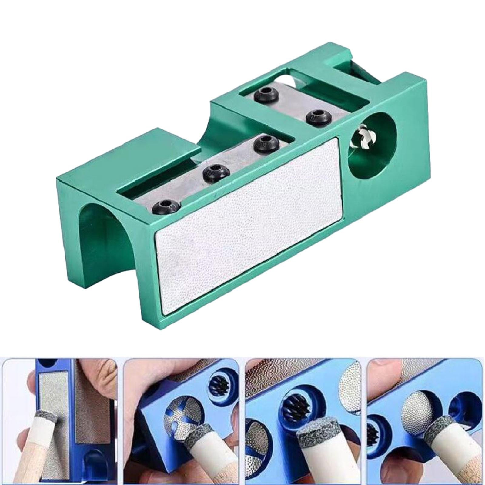 Pool Cue Tip Repair Tool Cue Tip Scuffer Burnisher Billiards Cue Accessories Green