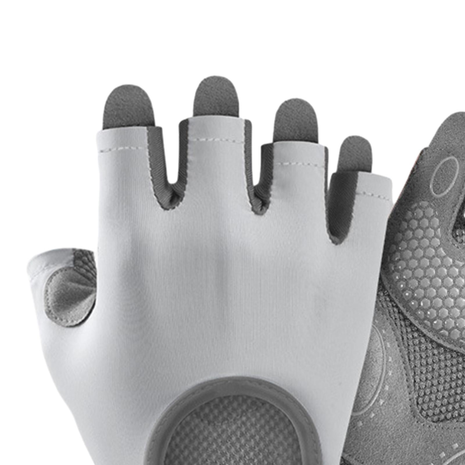 Sports Cycling Gloves Exercise Women Men Mitts Workout Weight Lifting Gloves Grey
